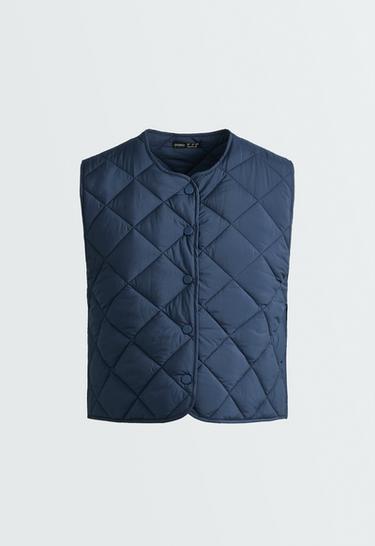 Diamond quilted gilet — NAVY BLUE 6