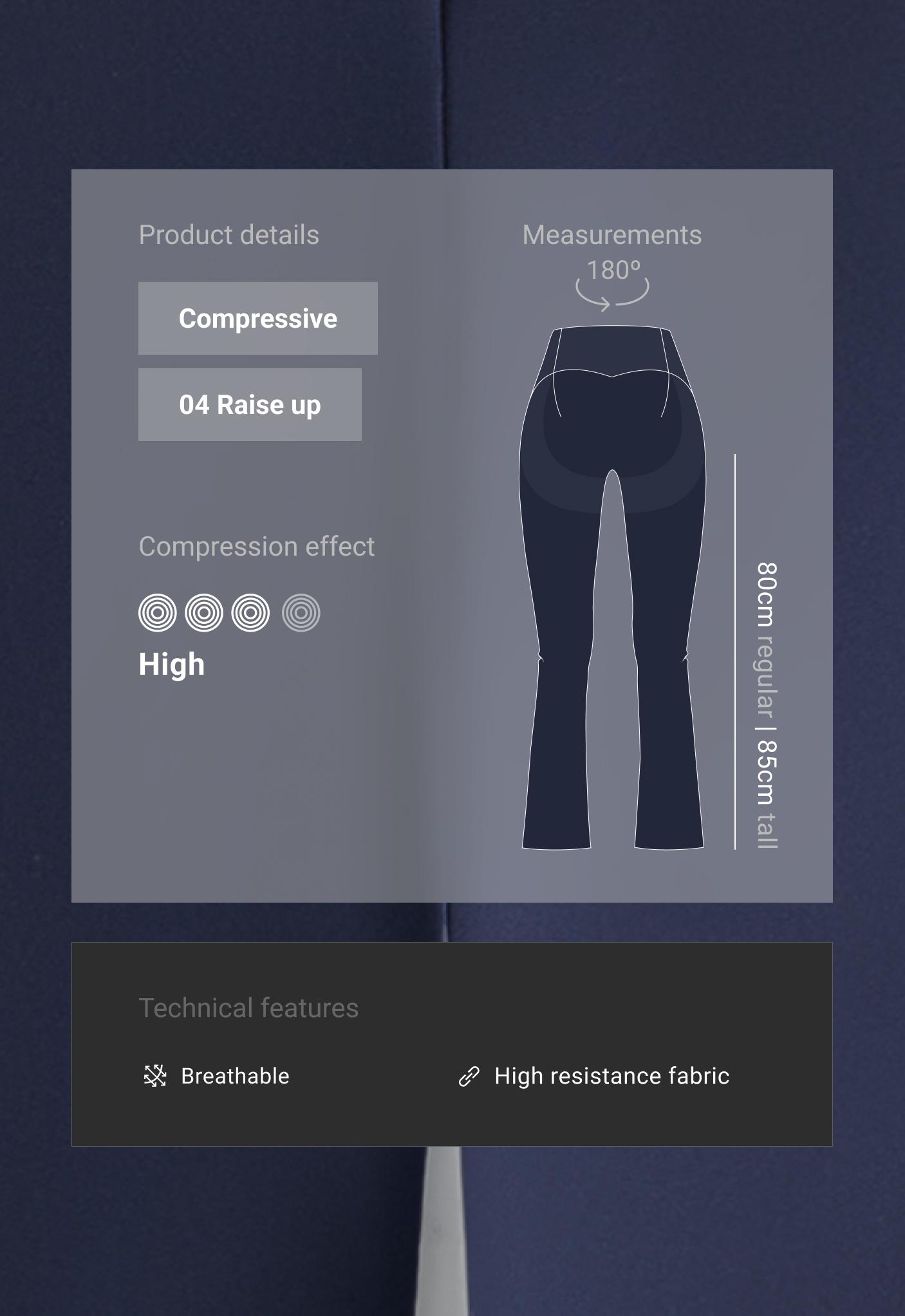 High-rise Compressive Raise Up flare trousers