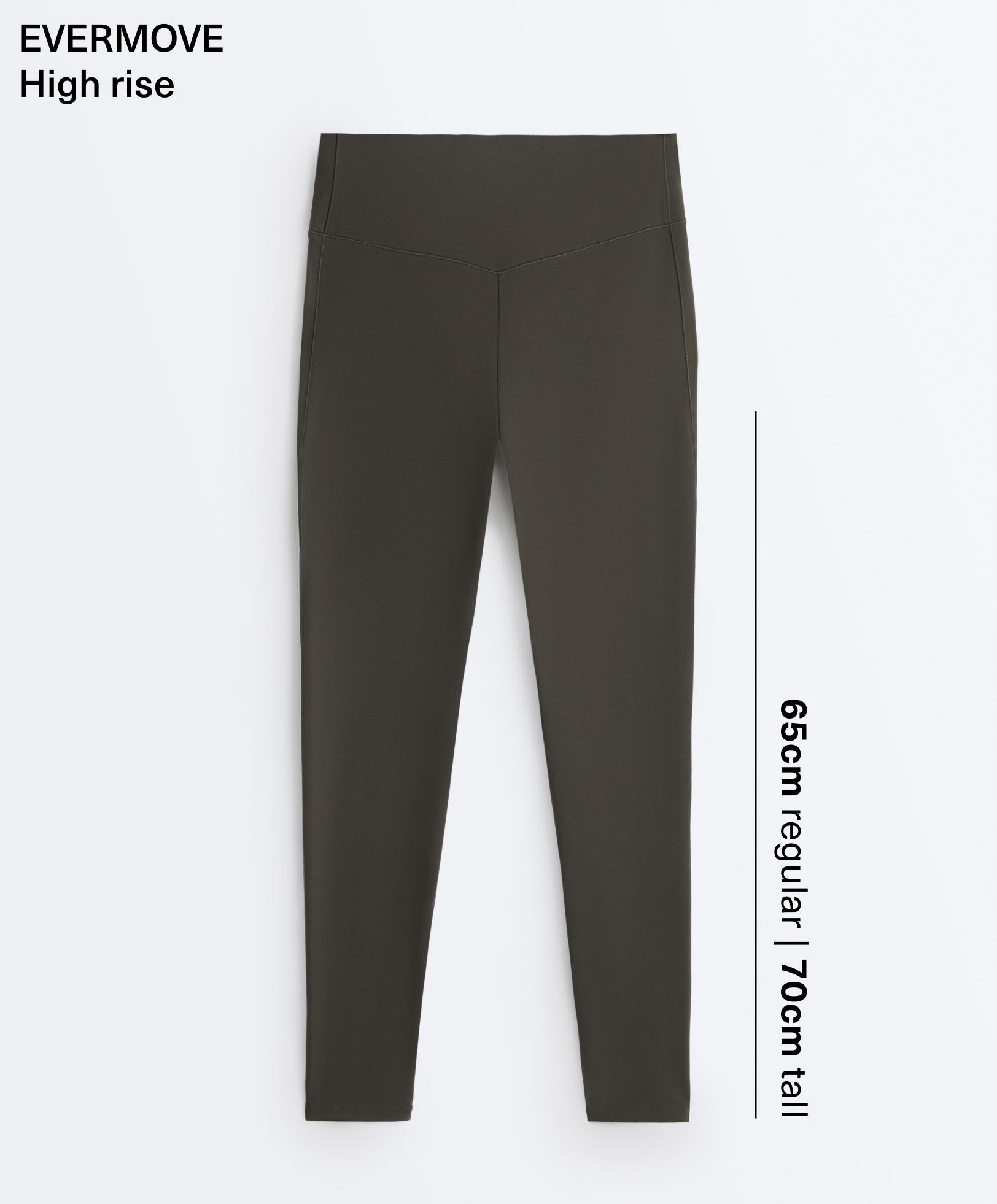 Evermove high-rise ankle-length leggings — BROWN