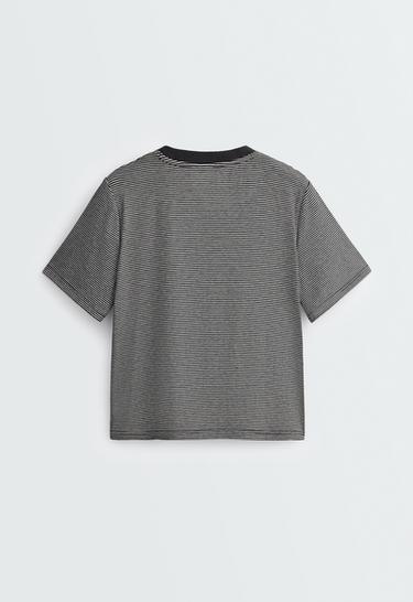 Regular Fit striped short-sleeve T-shirt — BLACK 6