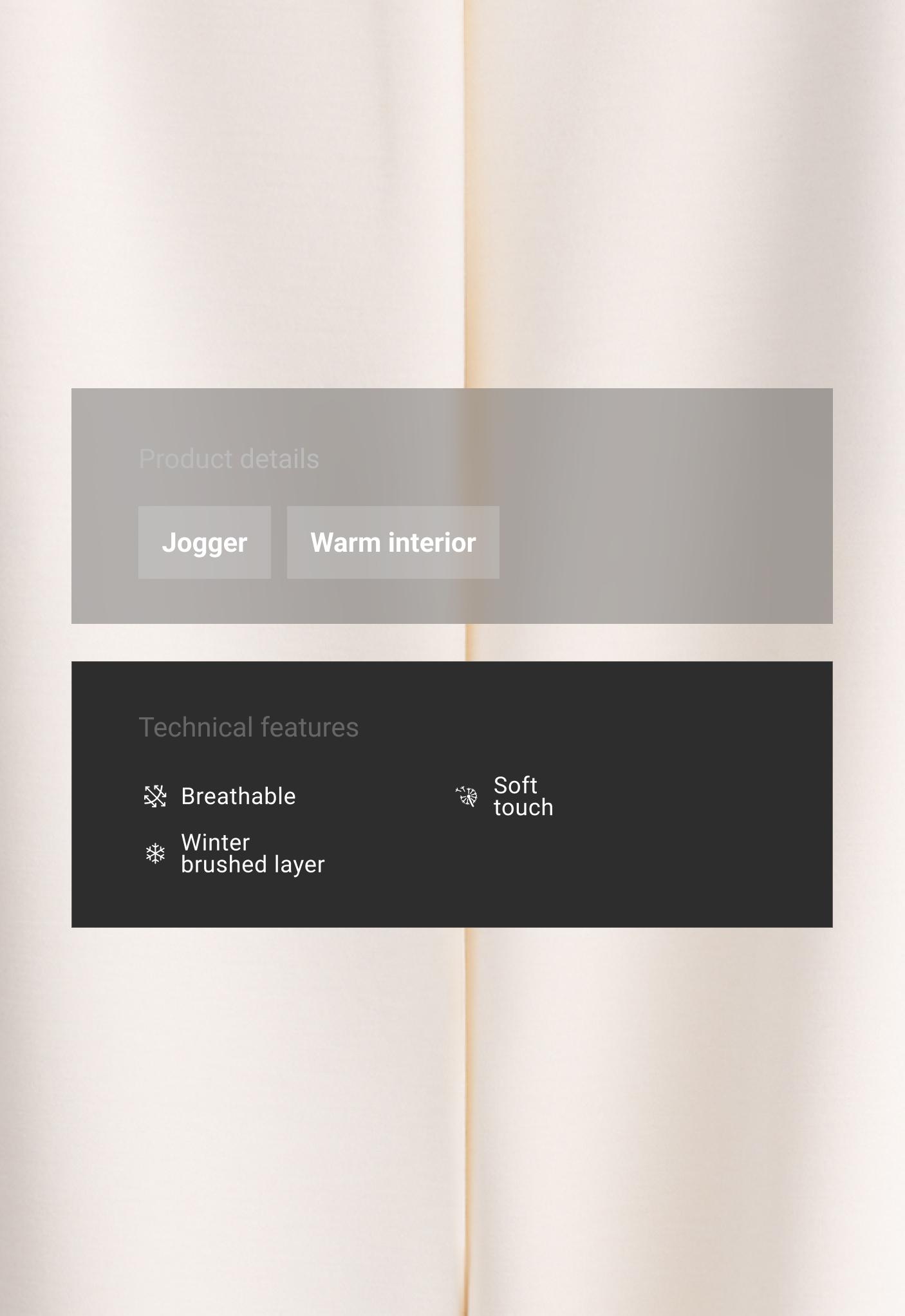 Brushed modal joggers