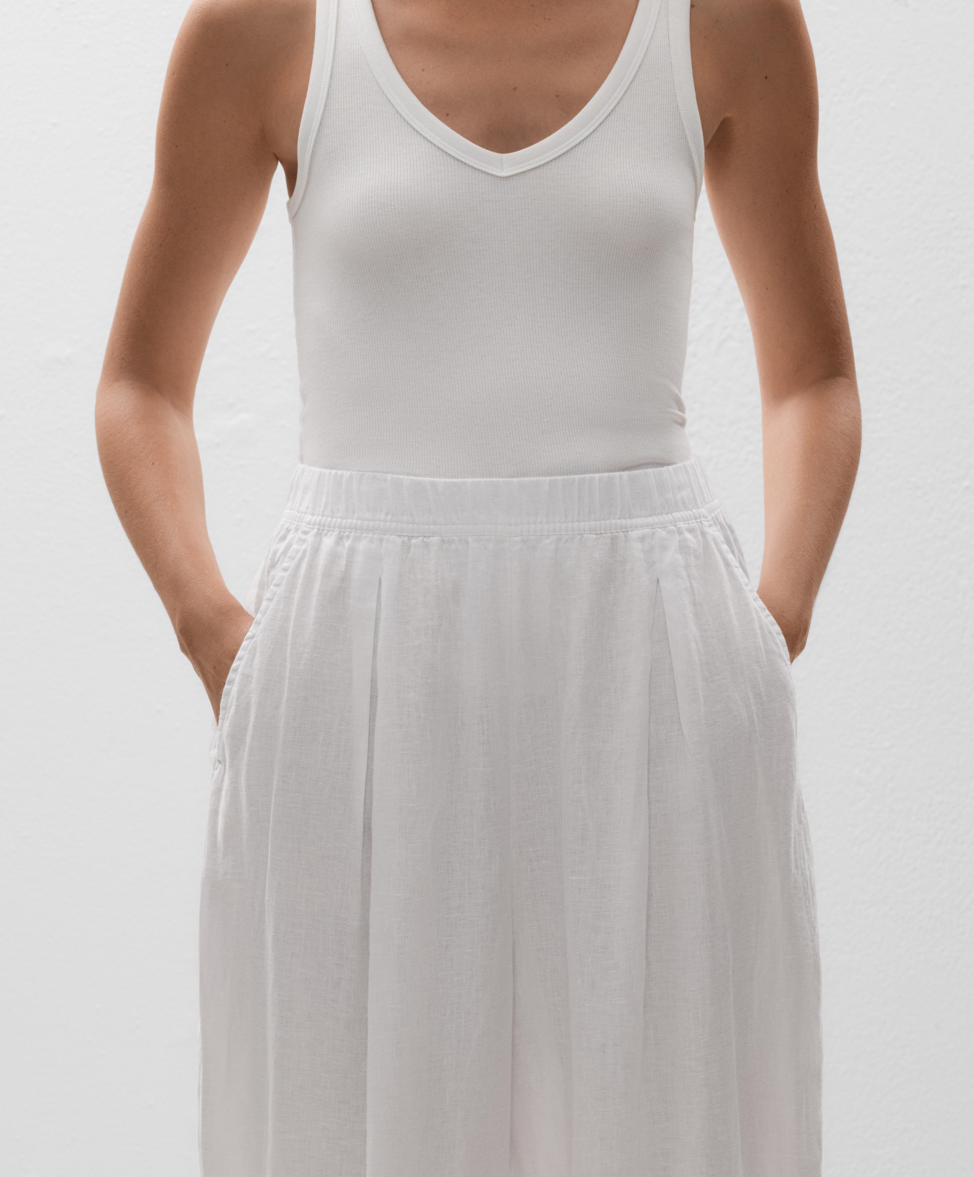 100% Linen Crop Balloon Trousers - Sale 100% Linen Crop Balloon Trousers - Sale