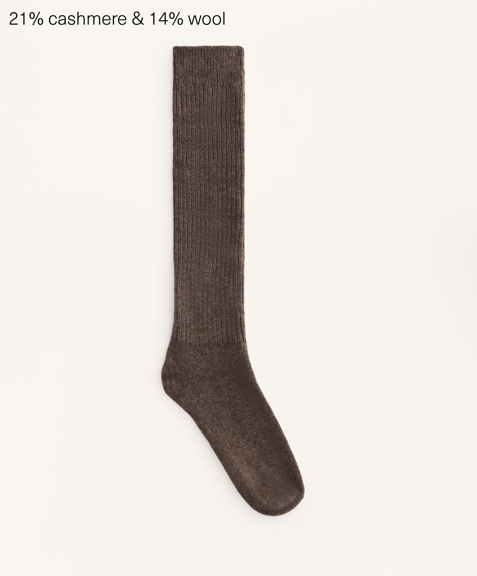 Chaussettes montantes contenant 21 % de cashmere et 14 % de laine Chaussettes montantes contenant 21 % de cashmere et 14 % de laine