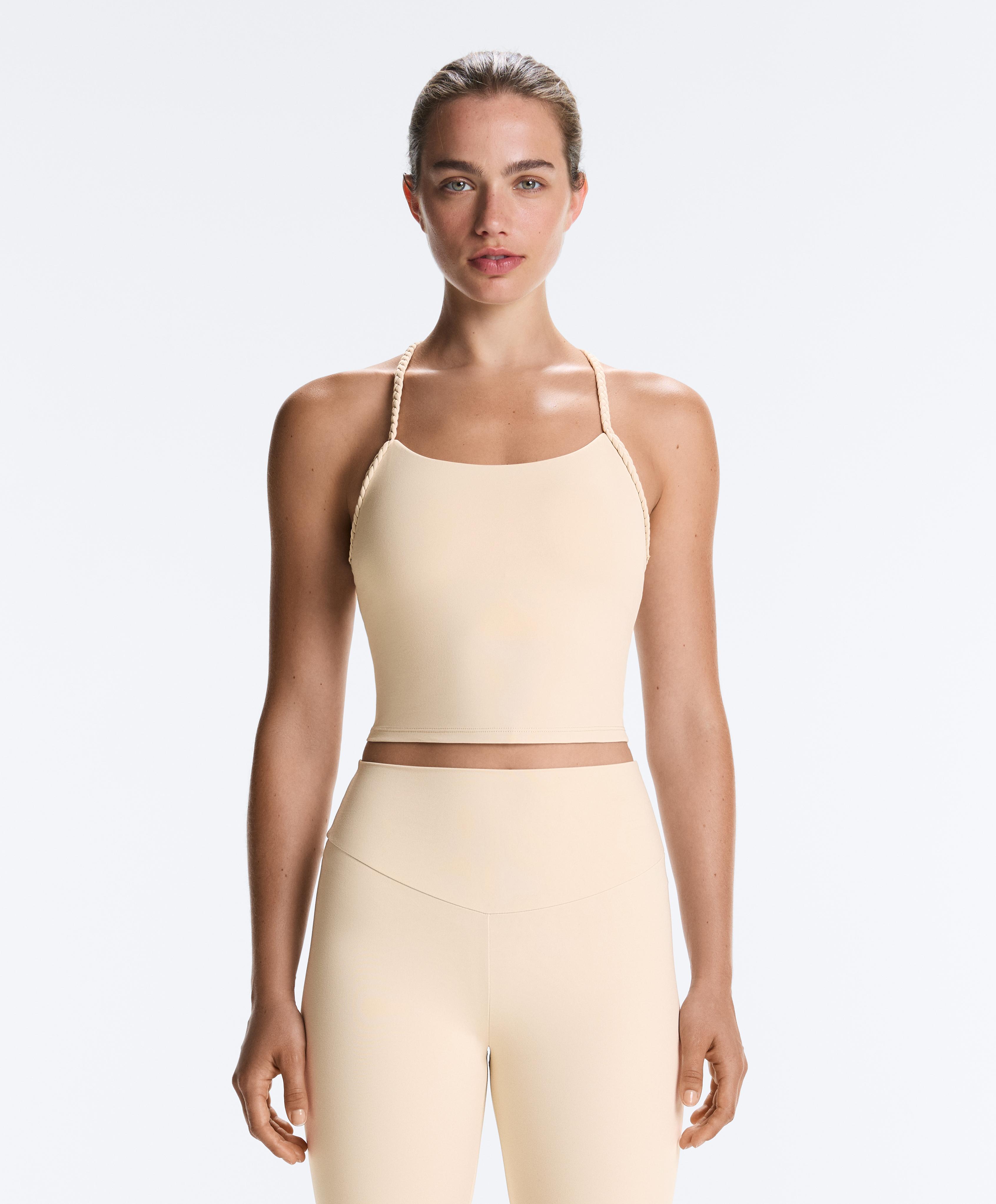 Comfortlux braided tank top — SAND
