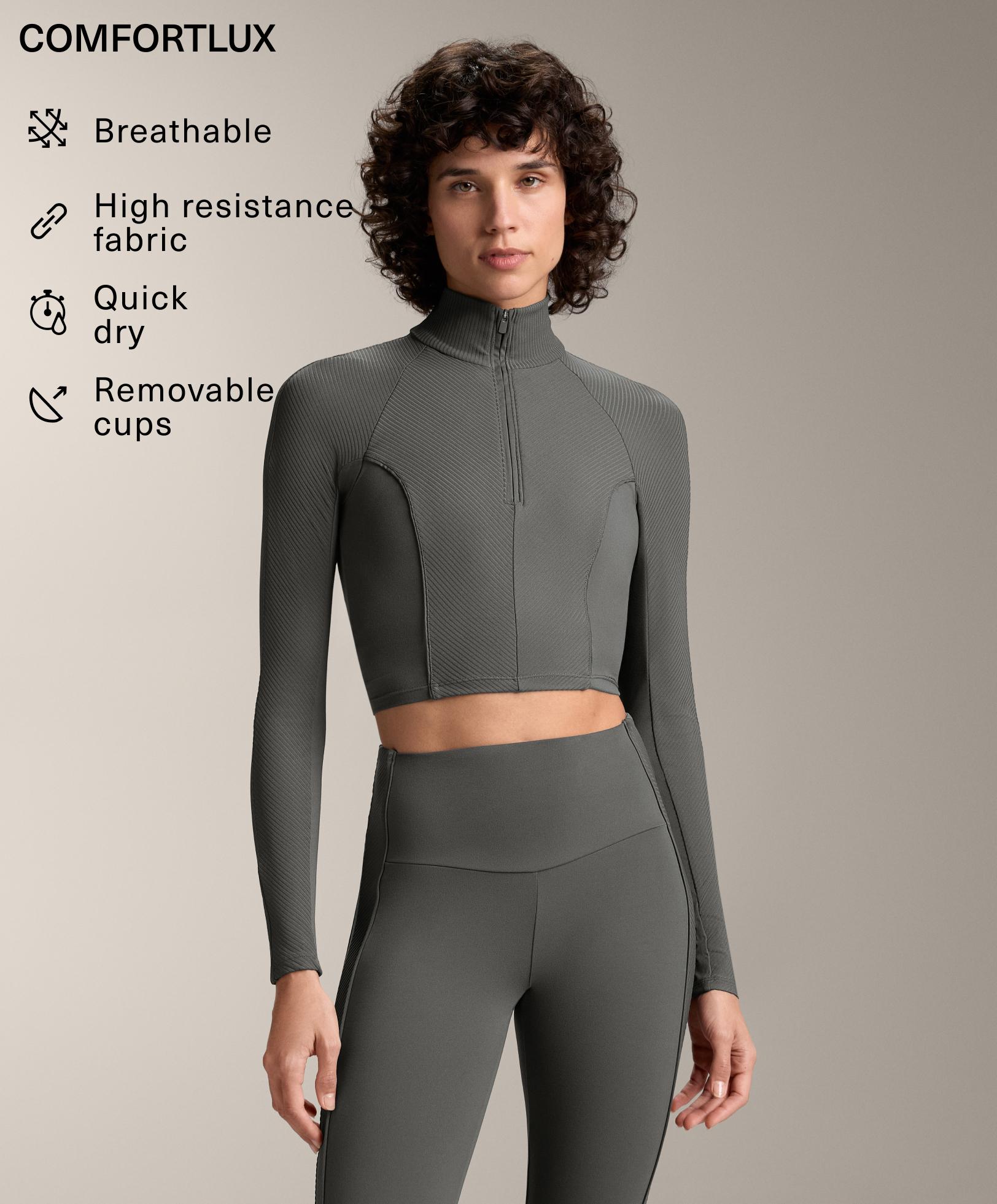 تانك توب Comfortlux بأكمام طويلة وتضليع جانبي