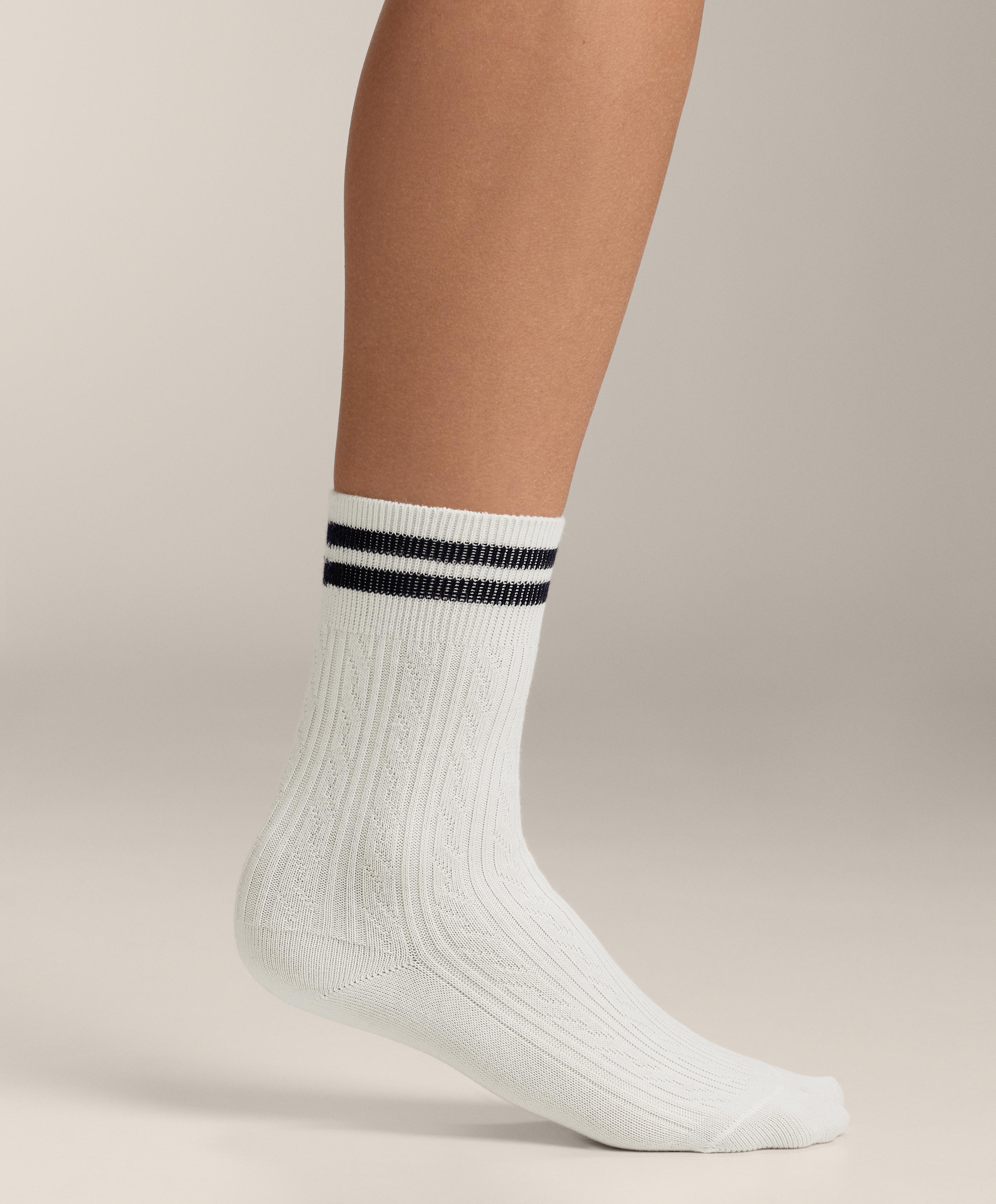 3 pairs of cotton blend classic socks — BURGUNDY