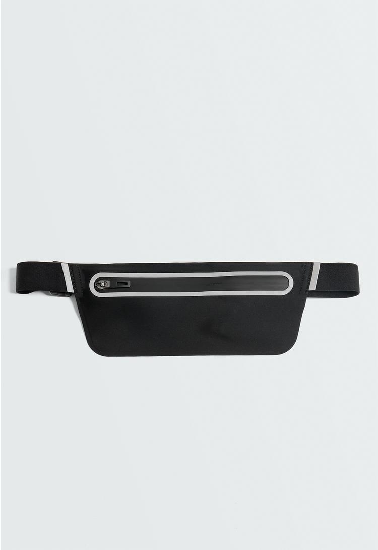 Adjustable running belt bag — BLACK