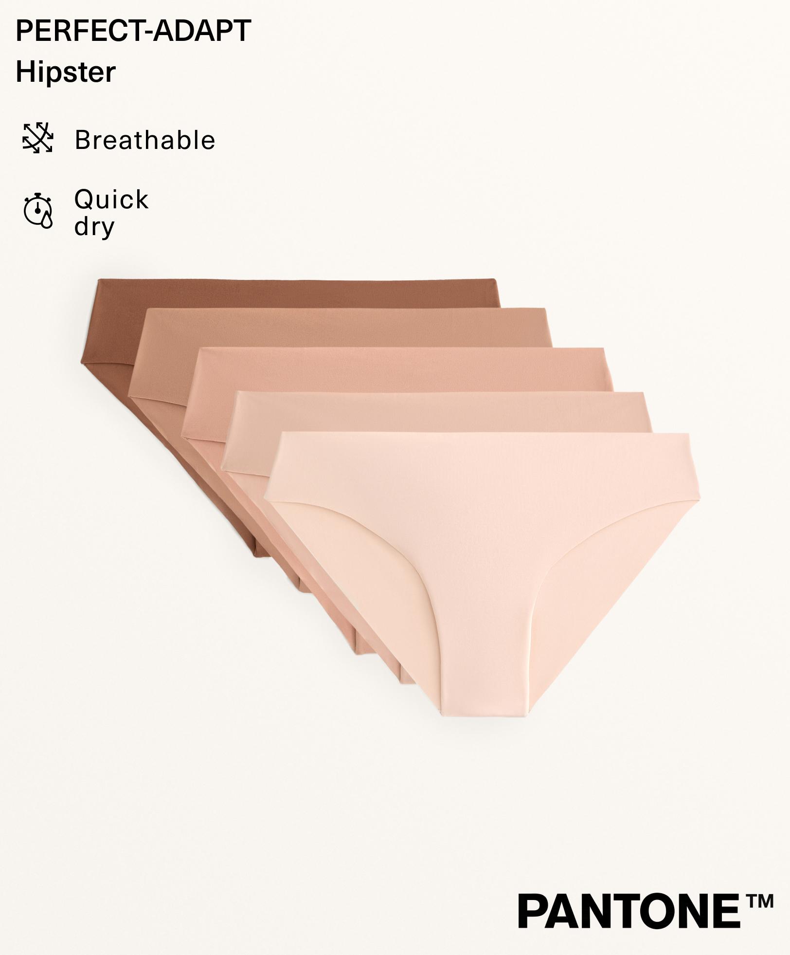 5 kusov bedrových nohavičiek zo zmesi polyamidu, neviditeľné PANTONE™