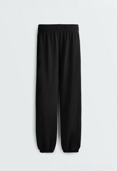 Soft-touch modal joggers — BLACK 6