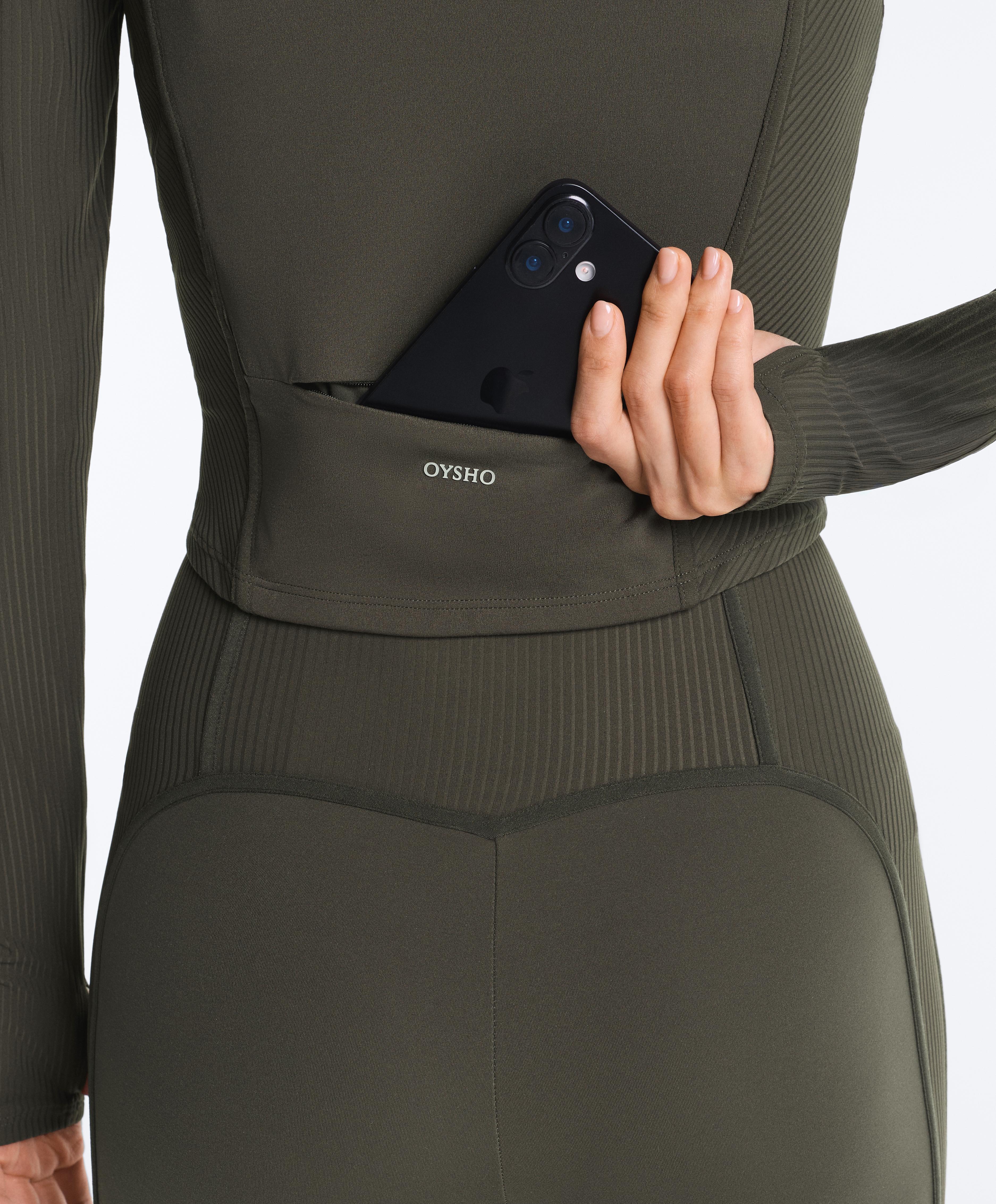 Comfortlux rib technical jacket — GREEN