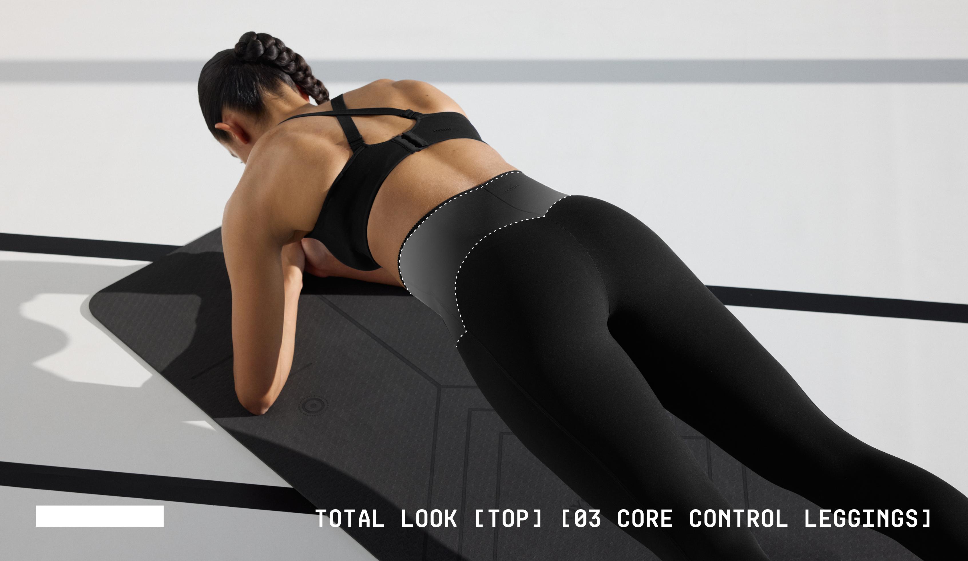 Total look compressive core control สีดำ