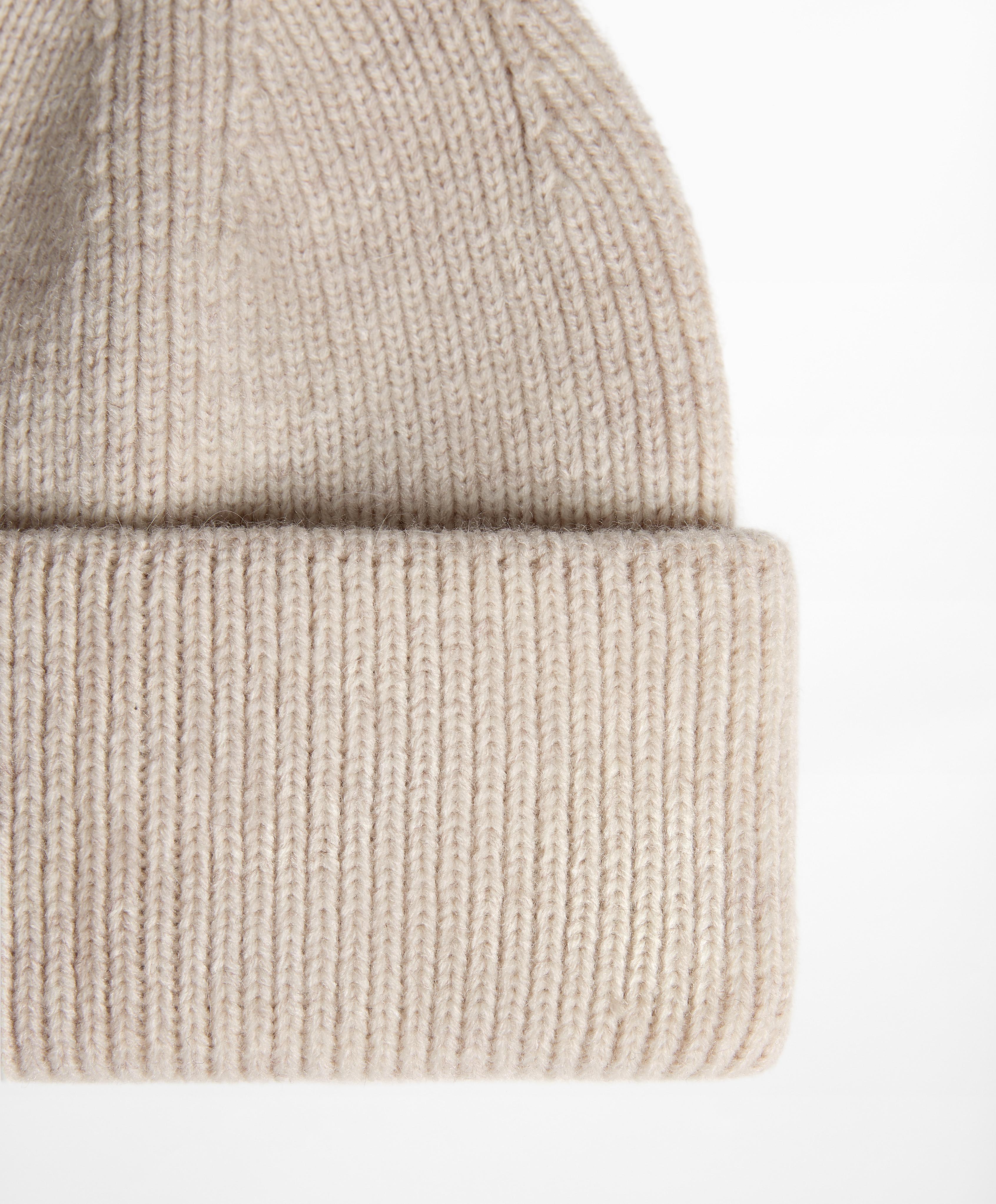 Rib knit beanie