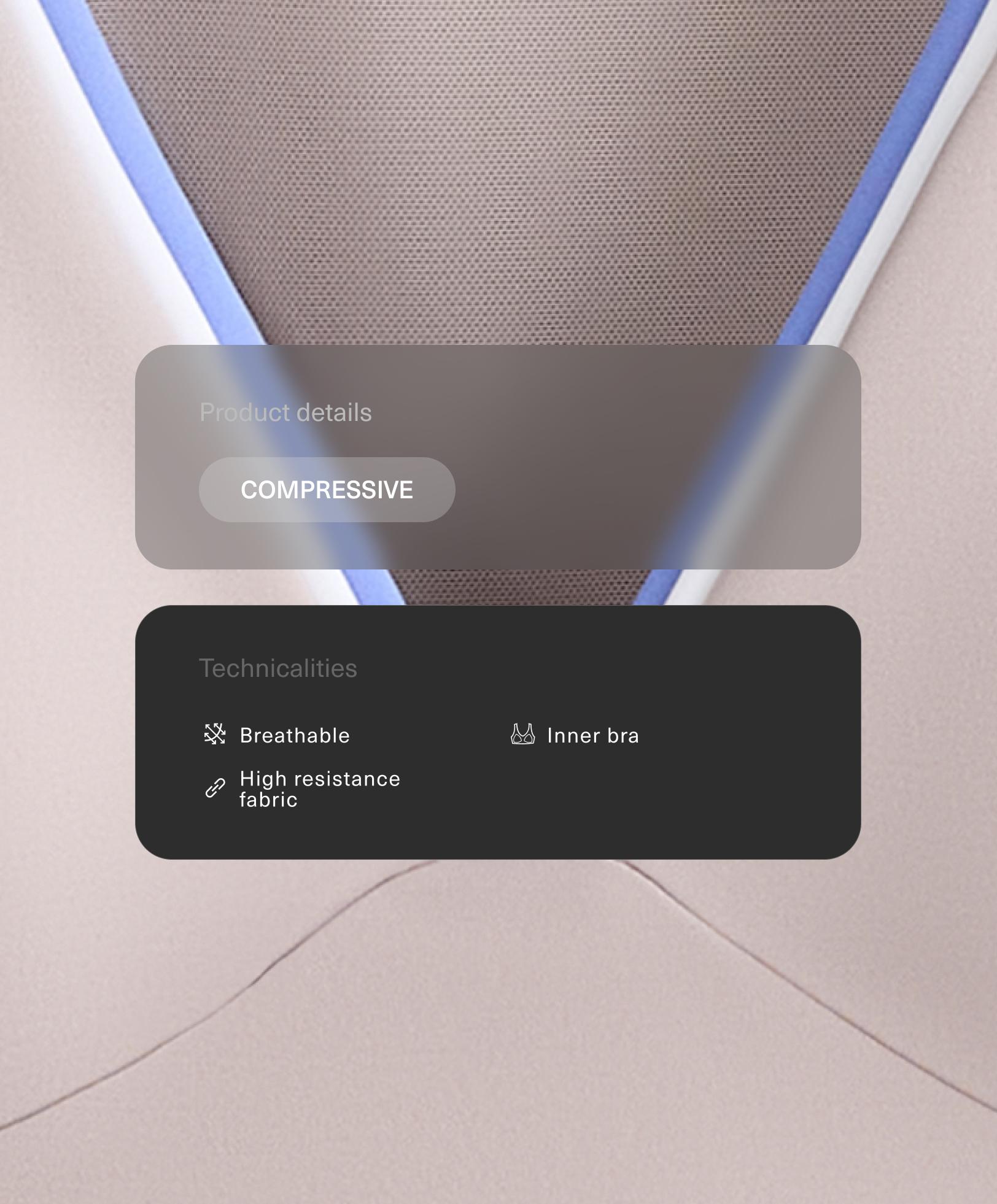 Contrast compressive tank top