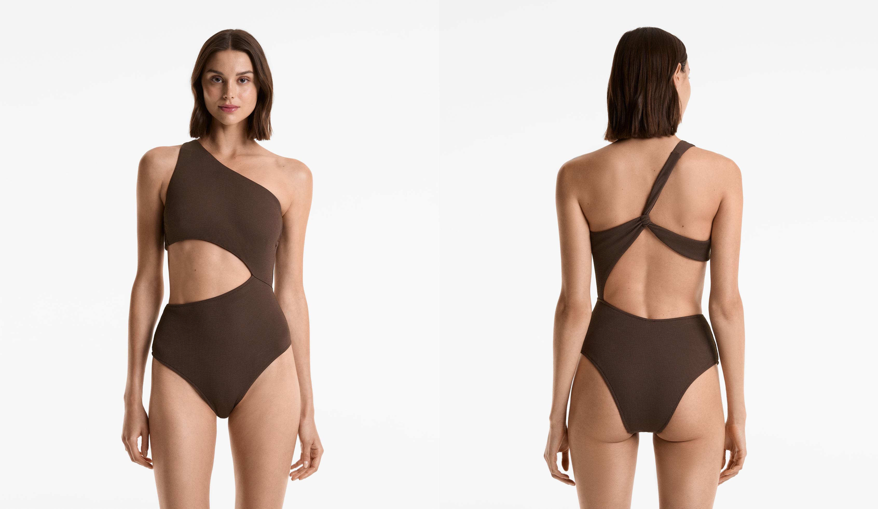 Rib asymmetric trikini