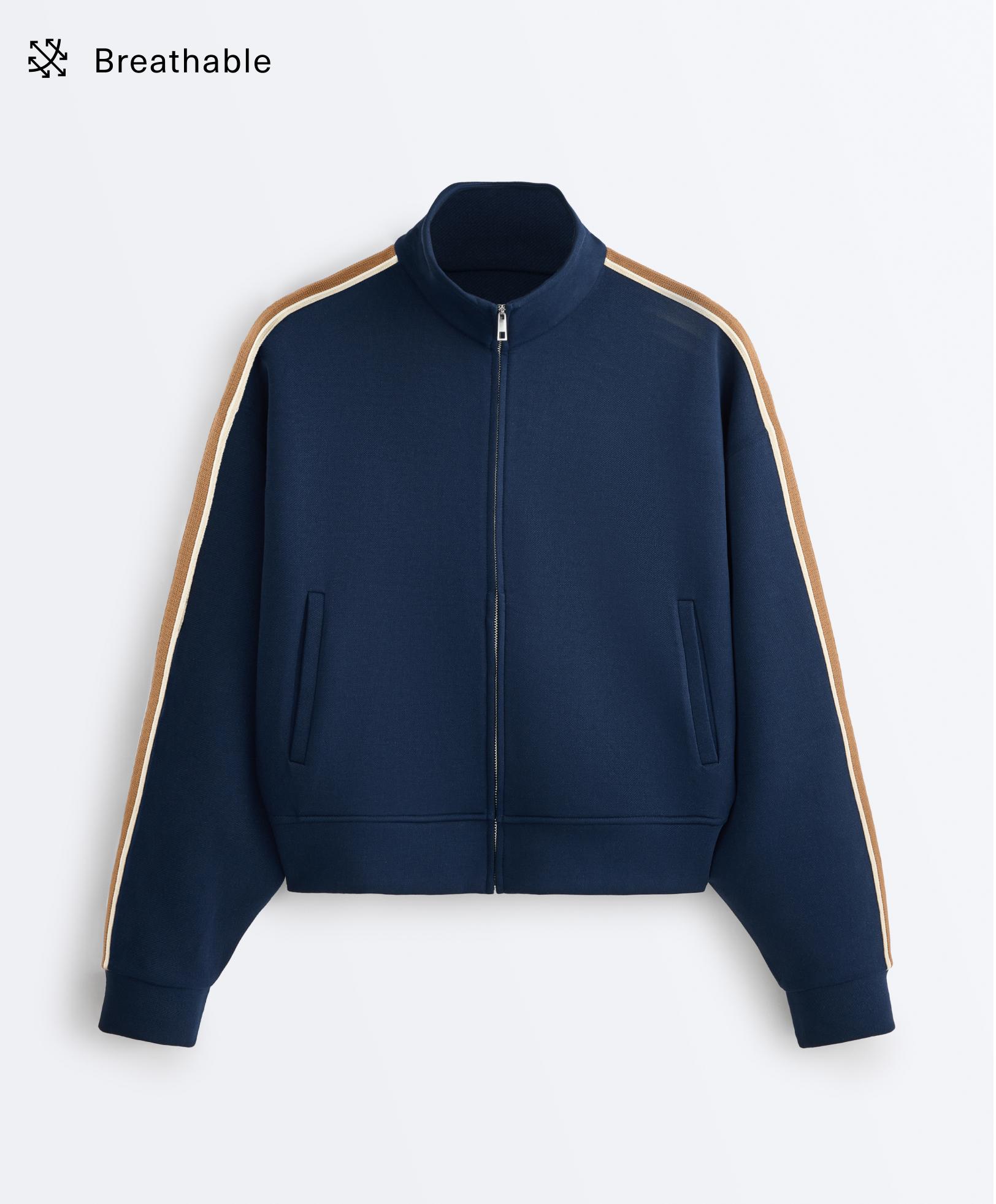 Twill jacket with side tape Twill jacket with side tape