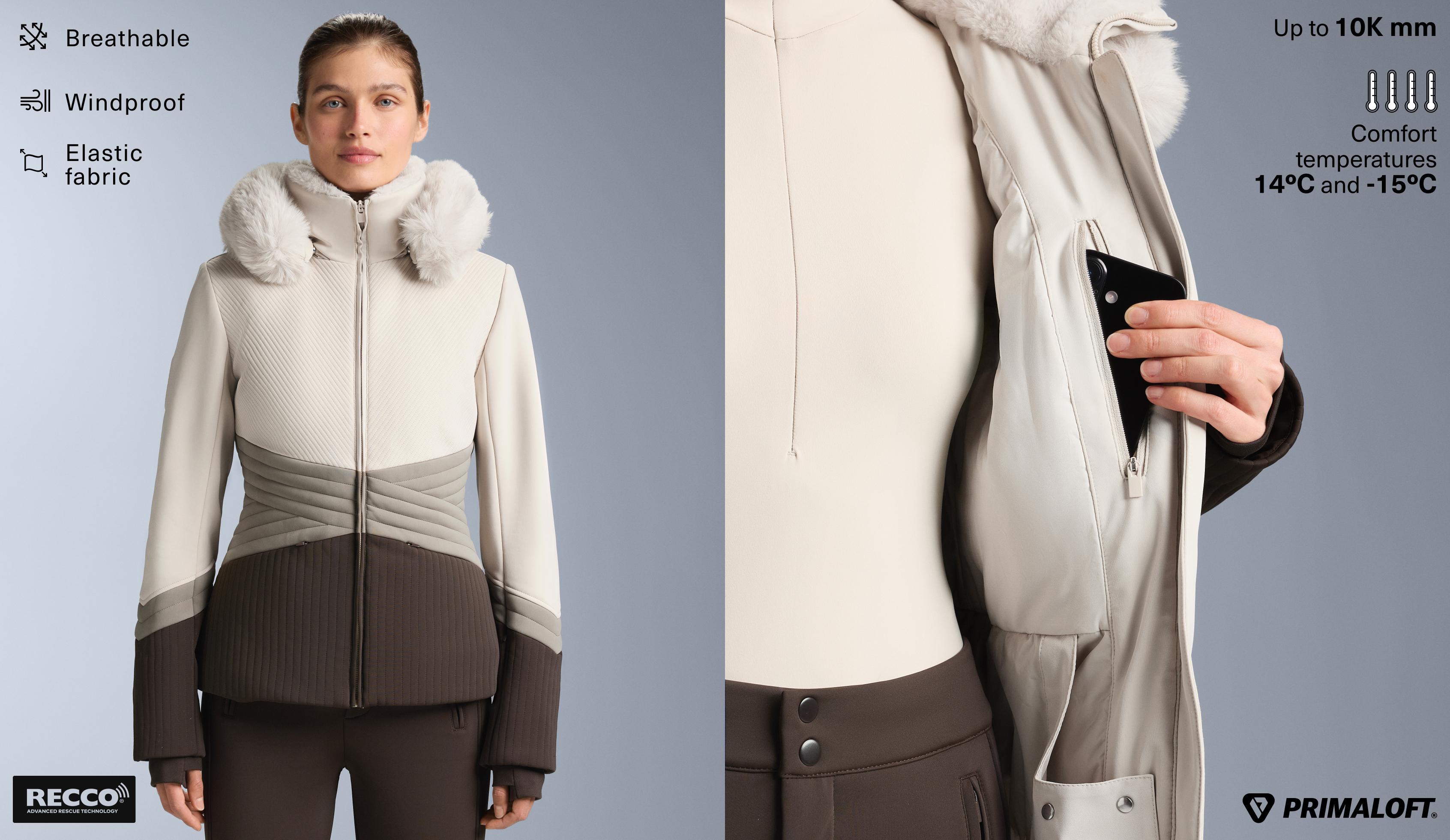 Chamarra súper ajustada colorblock Primaloft® SKI resistente al agua - Rebajas
