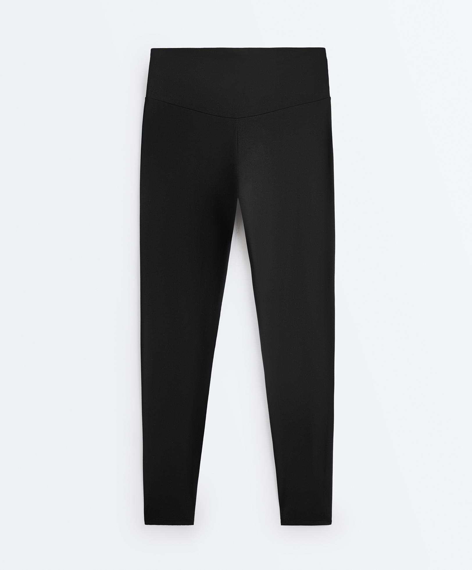 Comfortlux super high-rise ankle-length leggings — BLACK