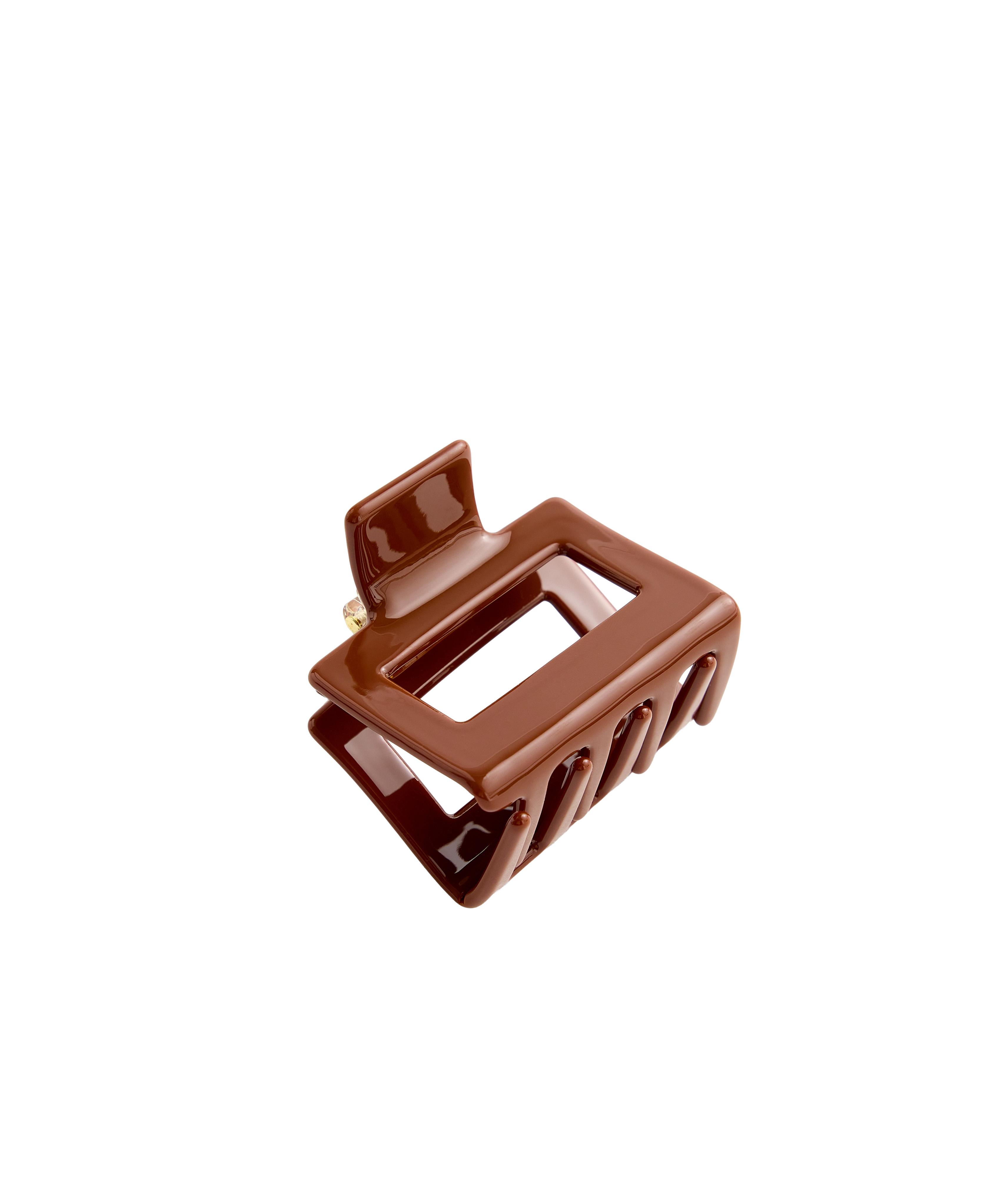 Square hair claw — COPPER