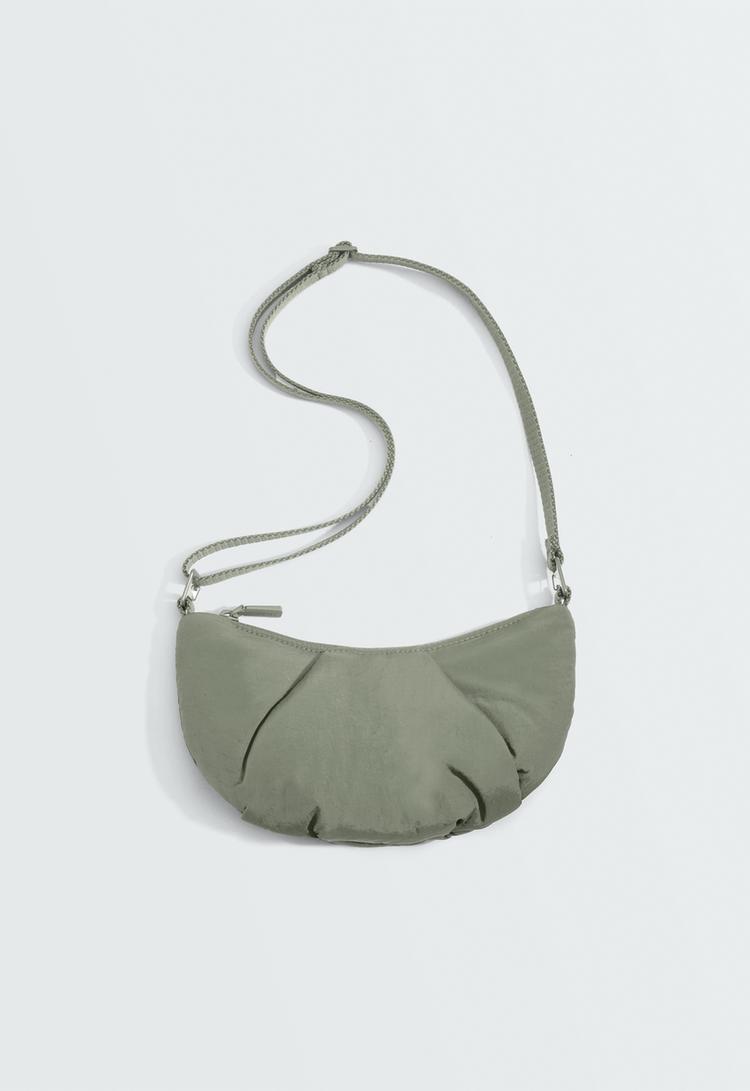 Mini quilted crossbody bag — KHAKI