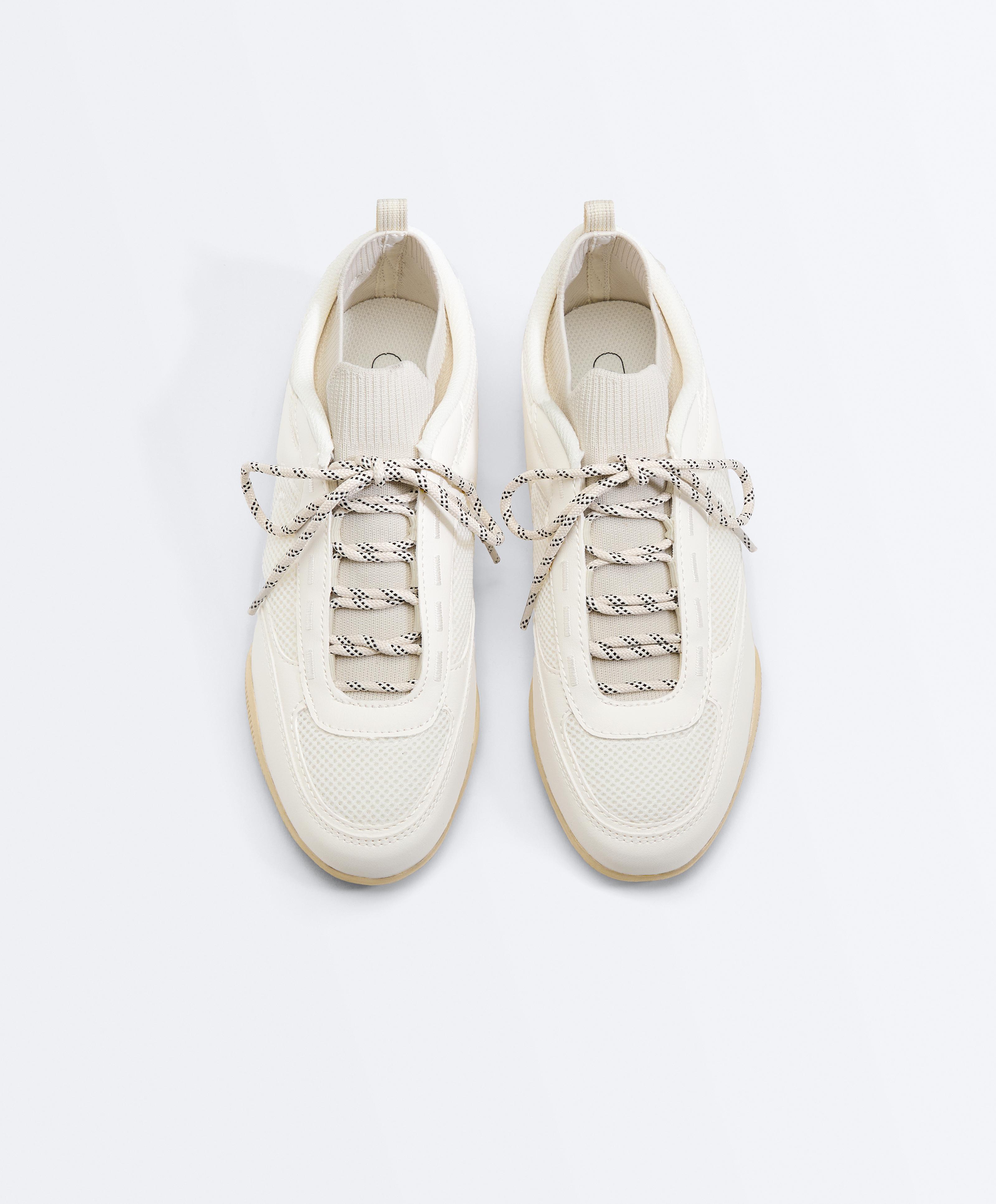 Sock-style trainers — ECRU