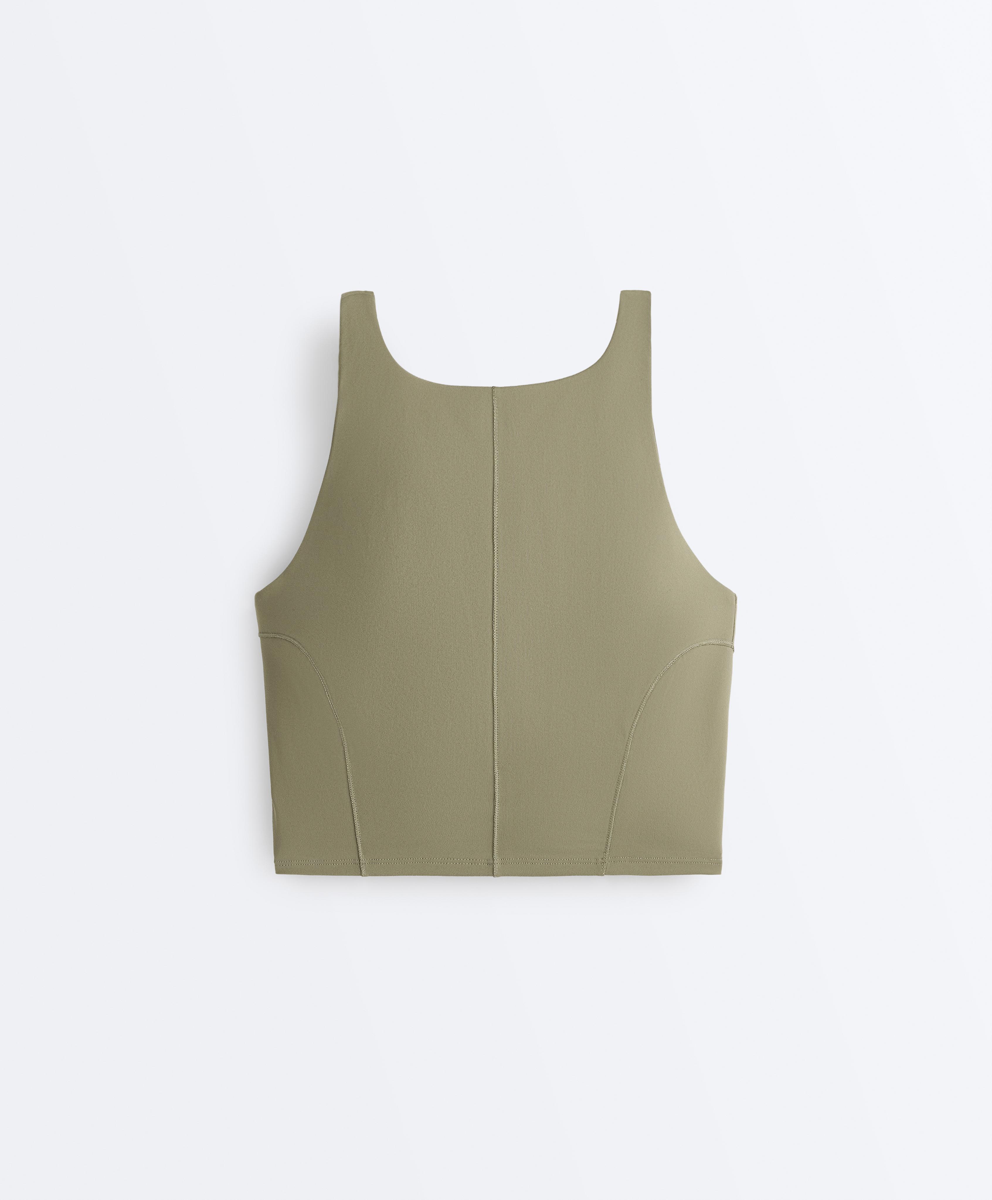 Evermove tank top with straps — WASHED KHAKI