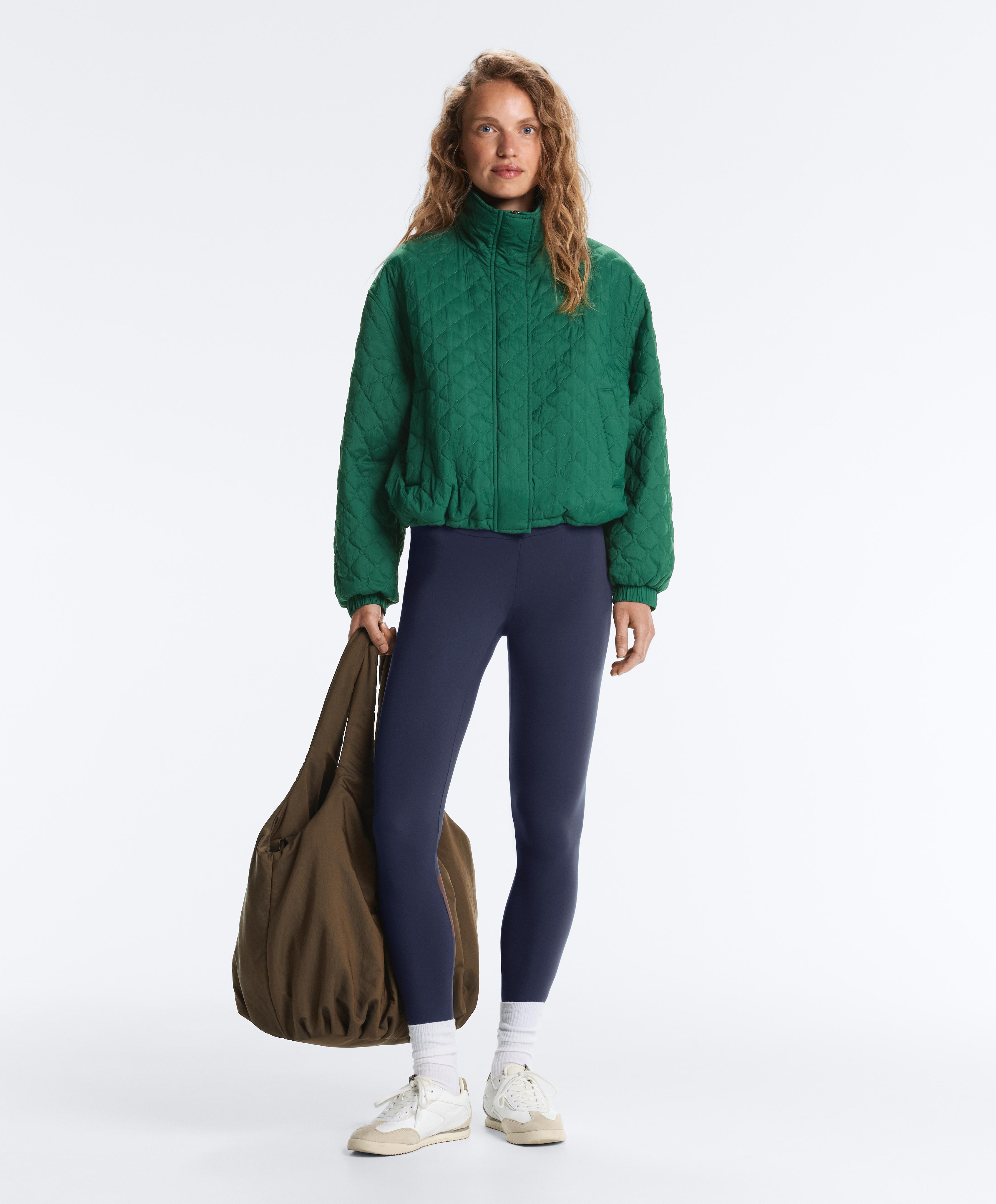 Short FELLEX® AEROGEL padded jacket — DARK EMERALD