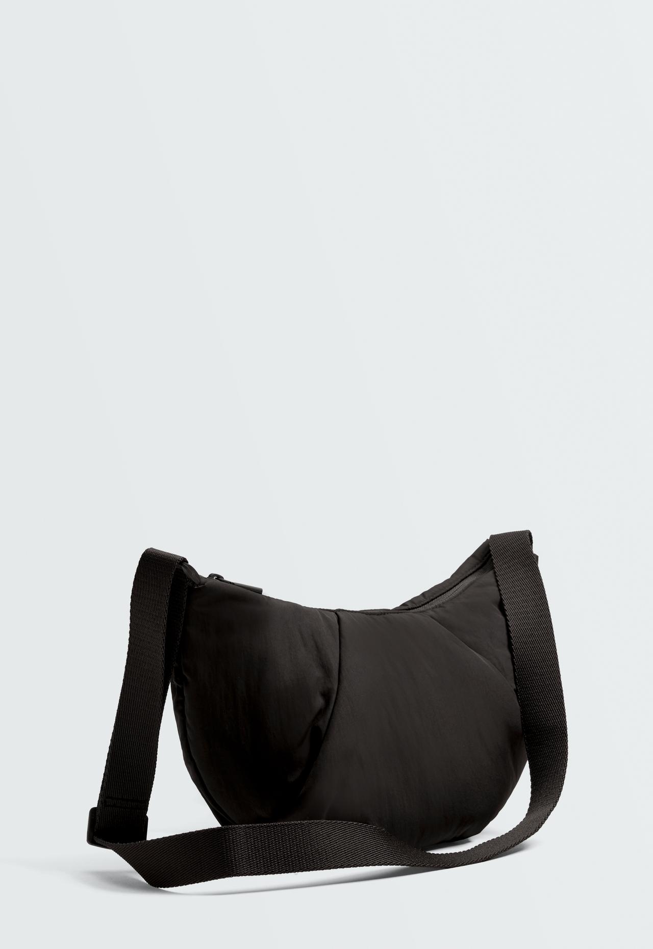 Quilted crossbody bag — BLACK
