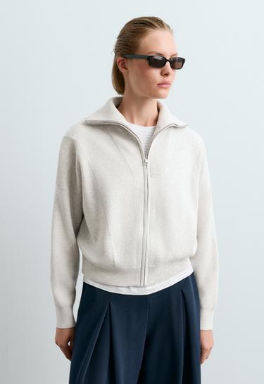 Ribbed knit jacket — ICE                   2