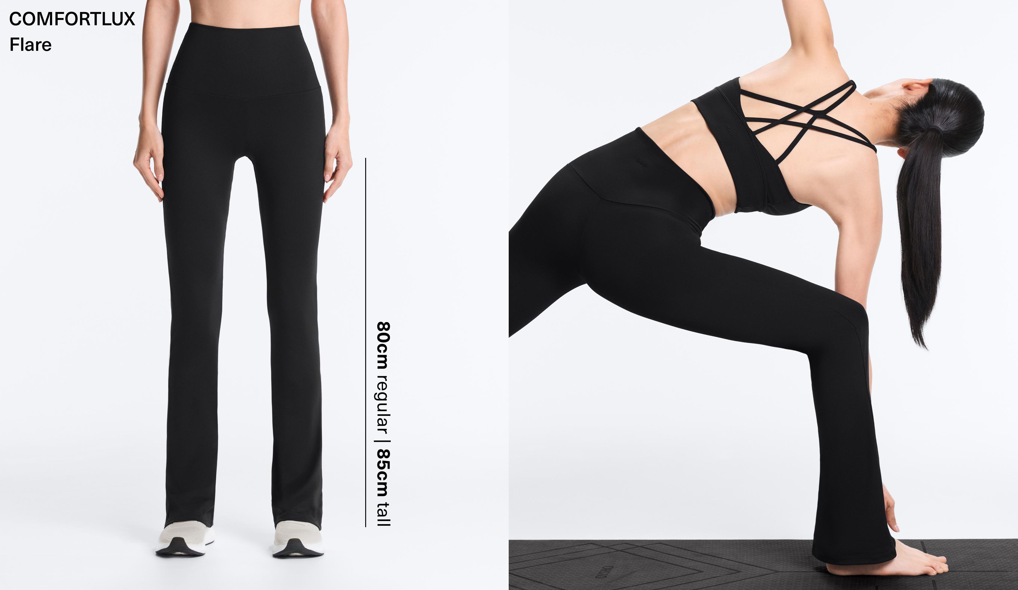 High-rise Comfortlux flare trousers