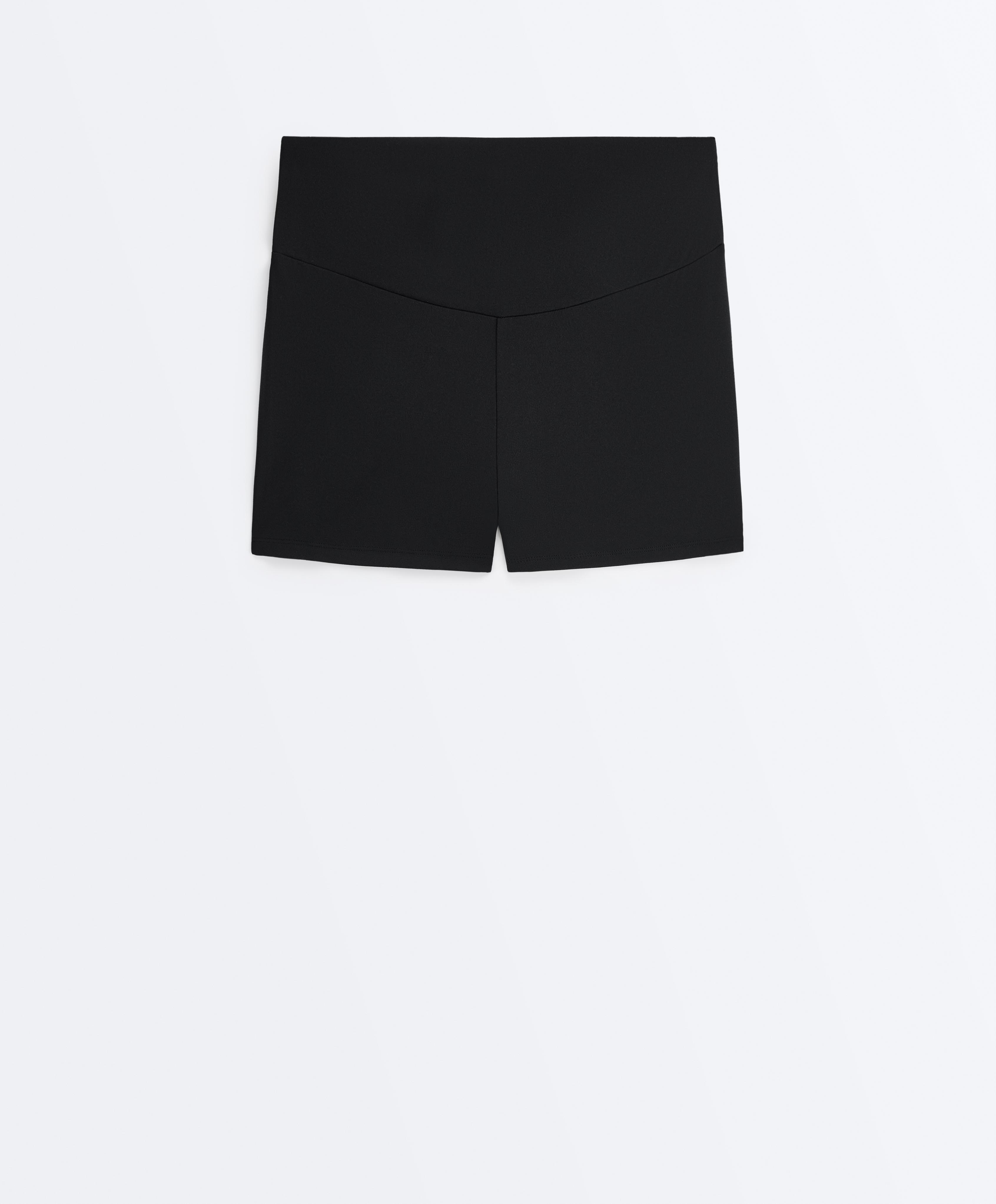 Comfortlux high-rise 5cm hot pants — BLACK