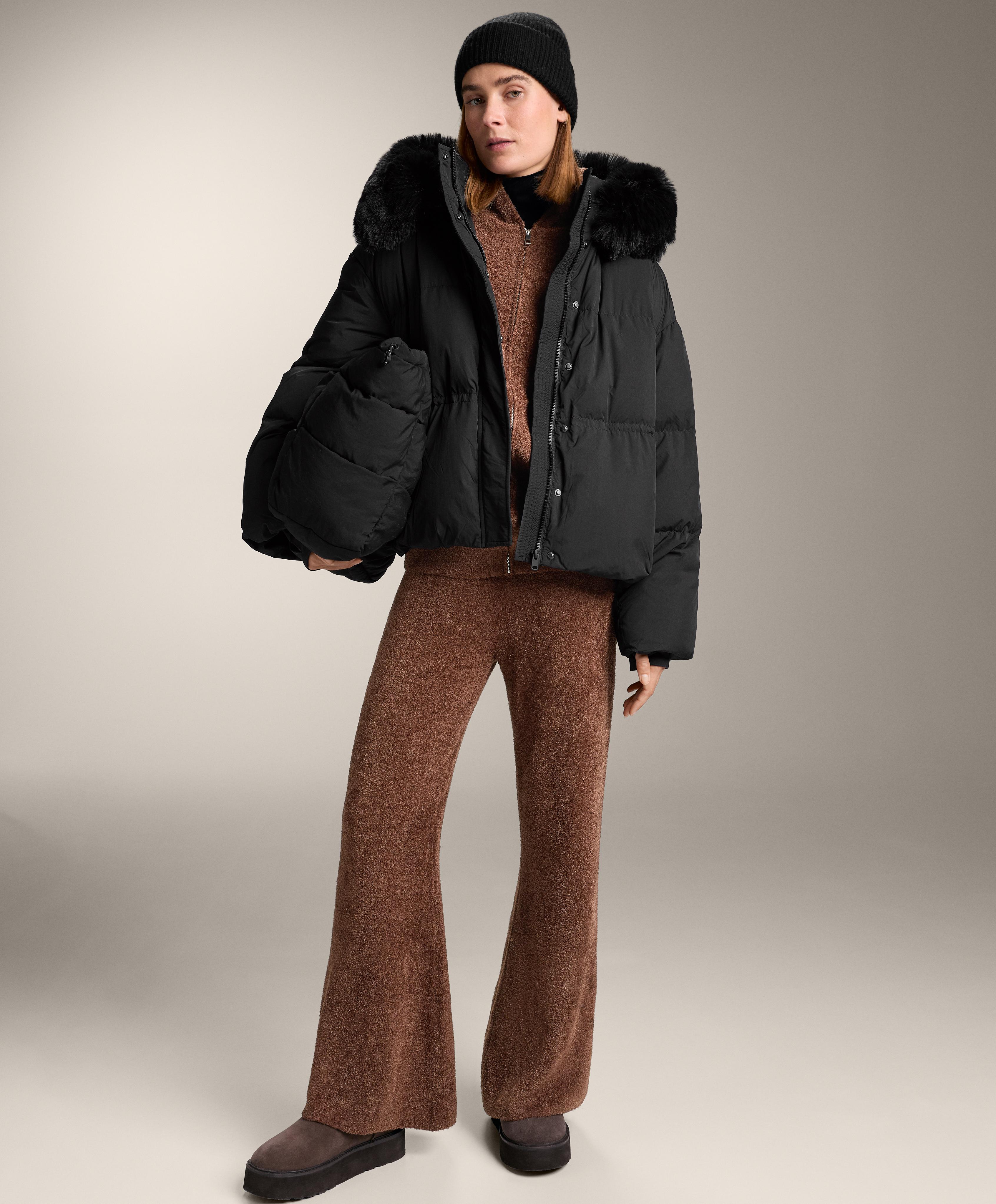 Thick chenille flare trousers Thick chenille flare trousers