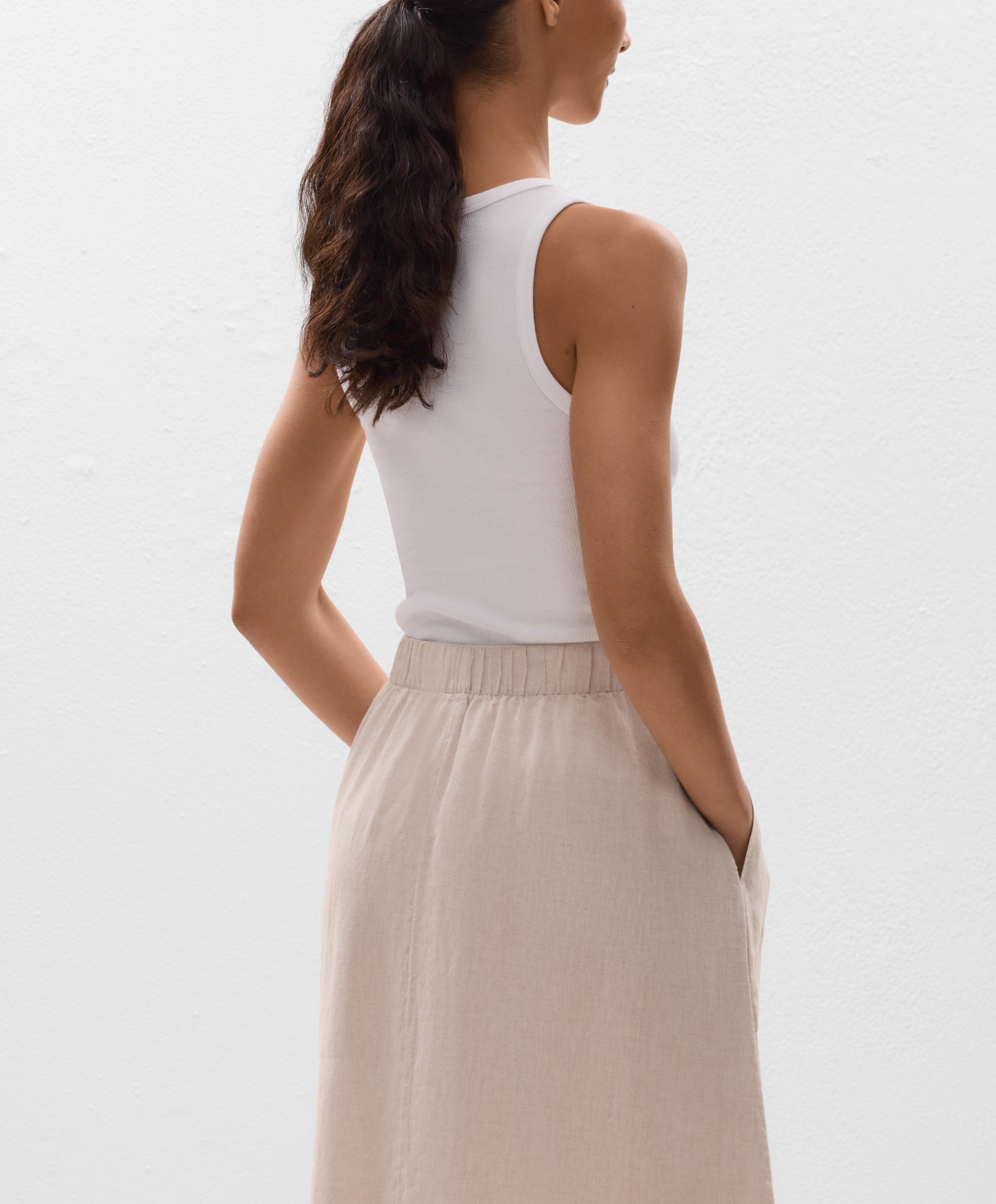 Longue jupe cargo 100 % lin Longue jupe cargo 100 % lin