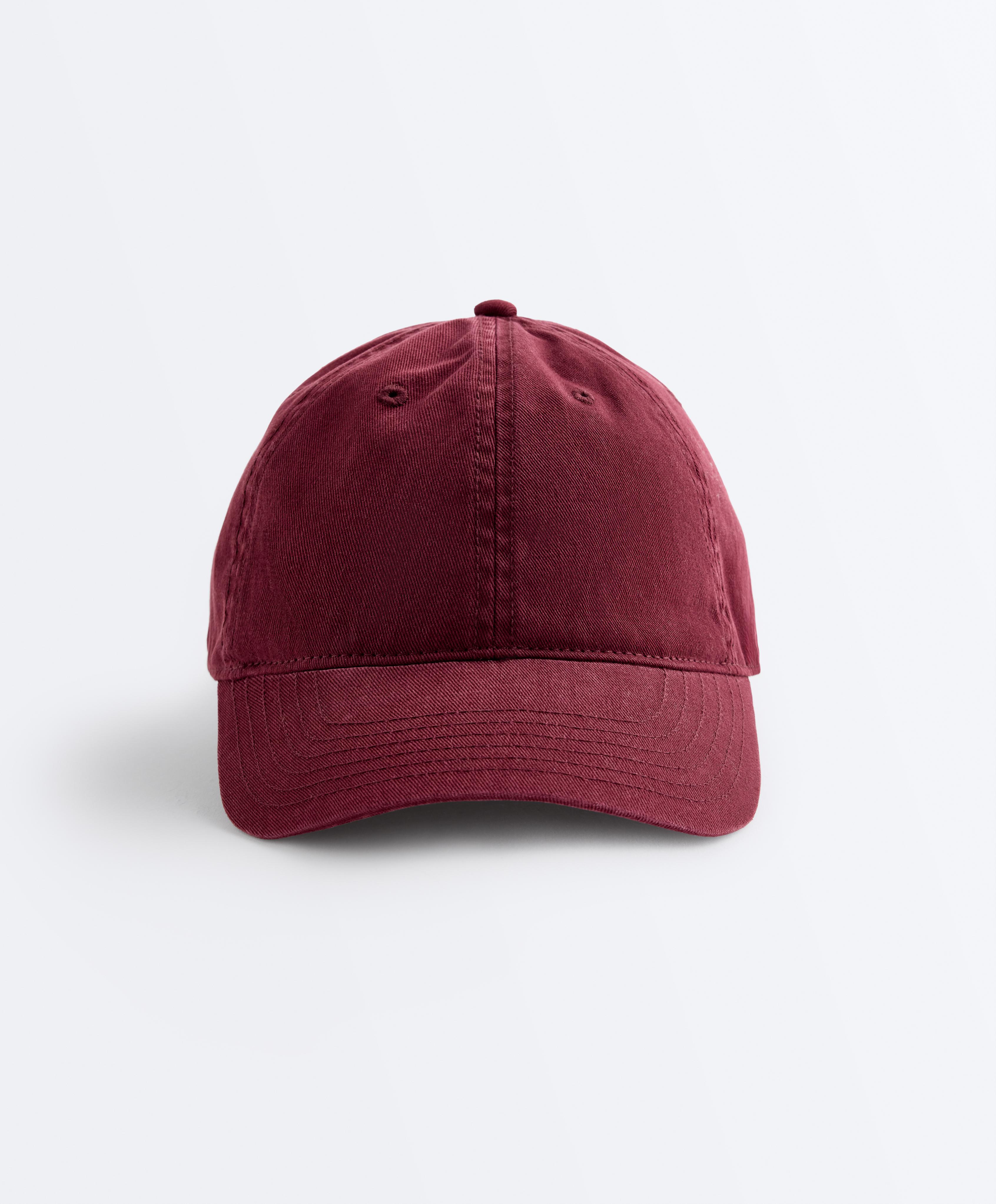 Washed-effect 100% cotton cap