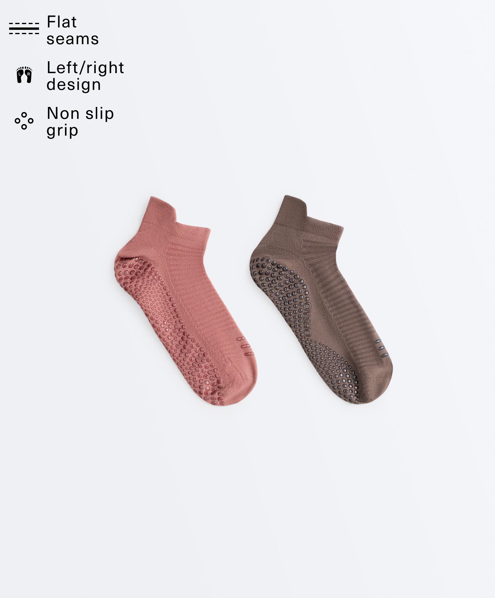 2 pairs of polyamide blend yoga and Pilates sneaker socks 2 pairs of polyamide blend yoga and Pilates sneaker socks