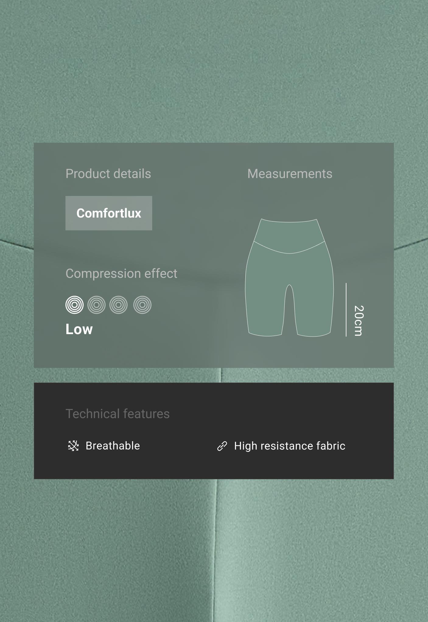 Comfortlux high-rise 20cm biker leggings - Sale