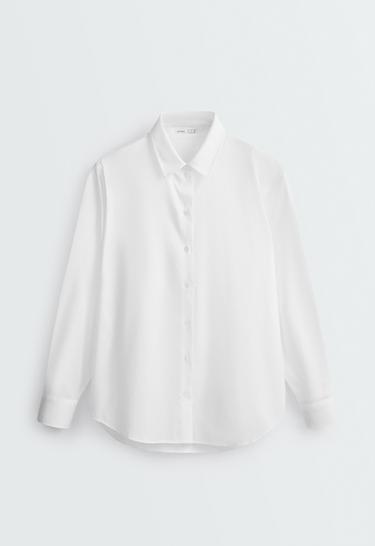 Long sleeve easy iron shirt — WHITE 1