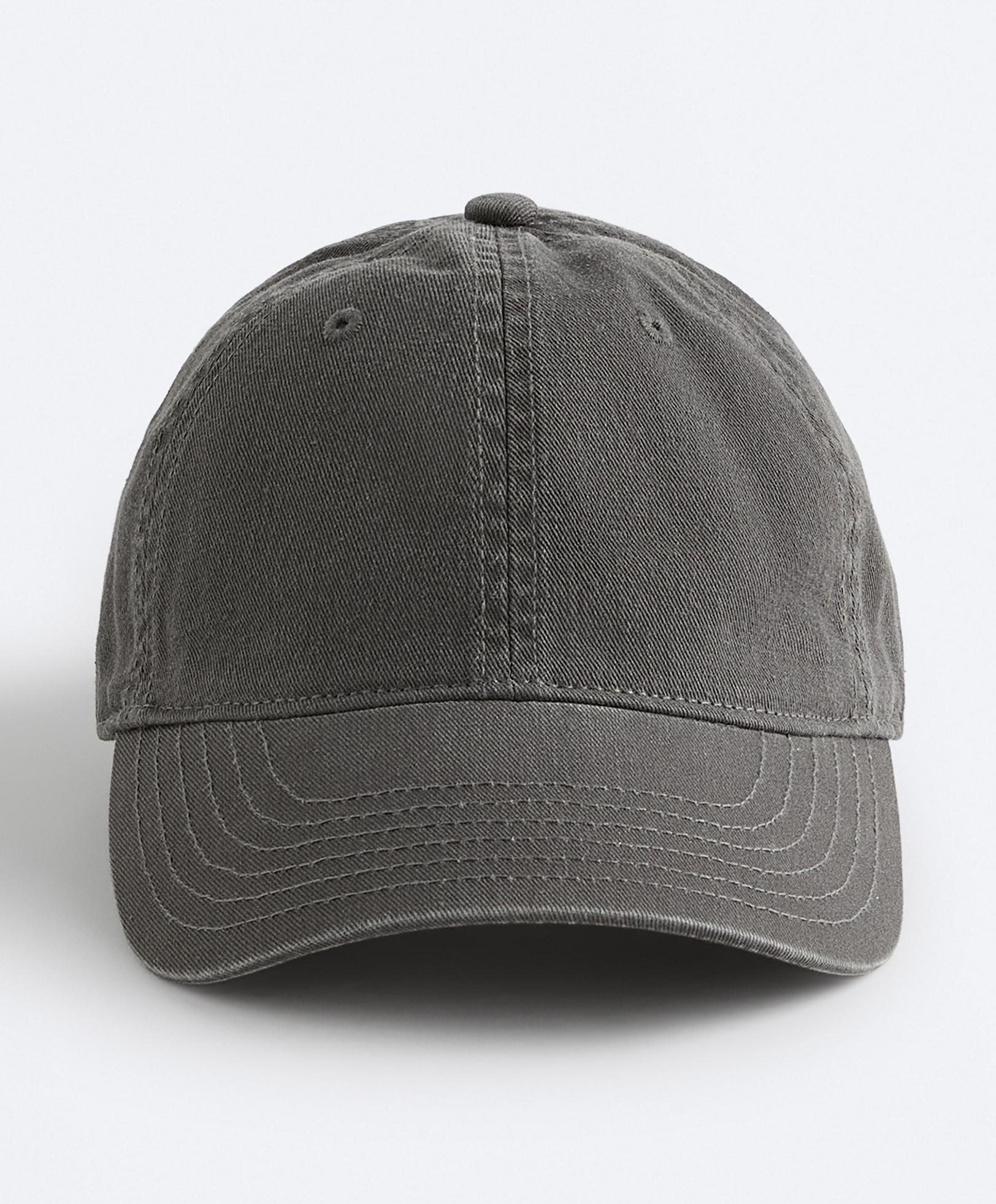 Washed-effect 100% cotton cap — GUNPOWDER