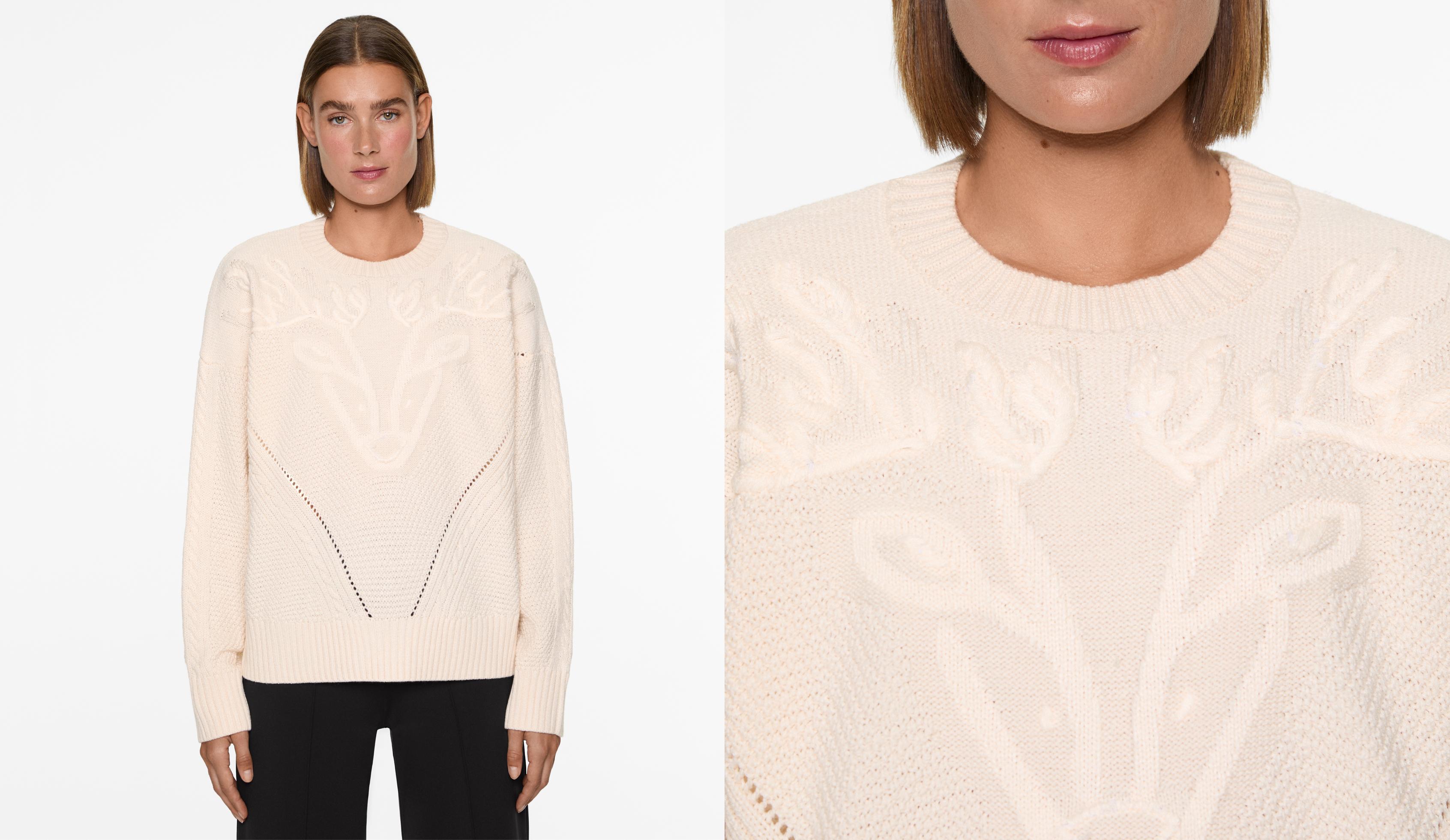 Knit jacquard jumper