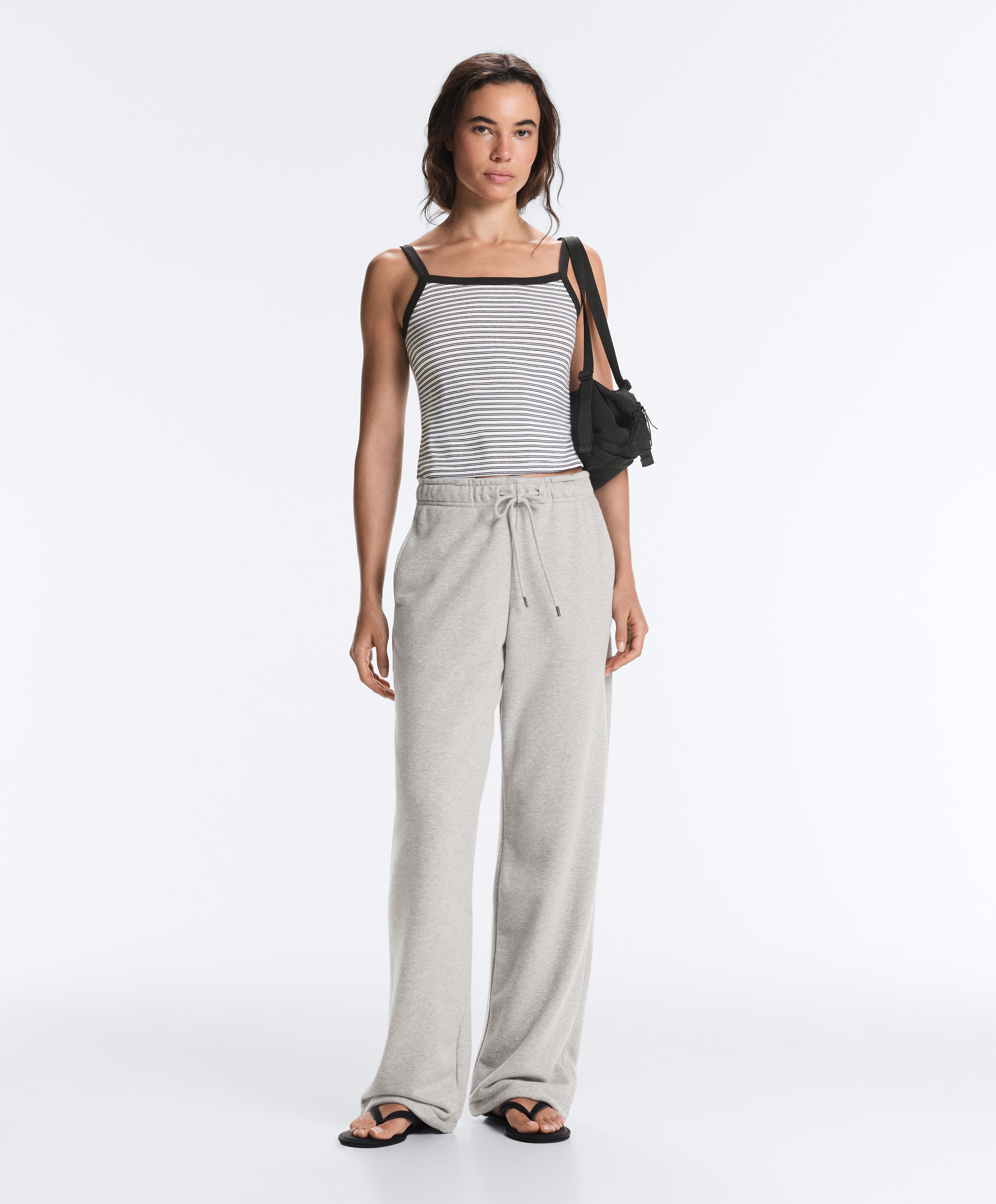 Cotton-blend fleece joggers