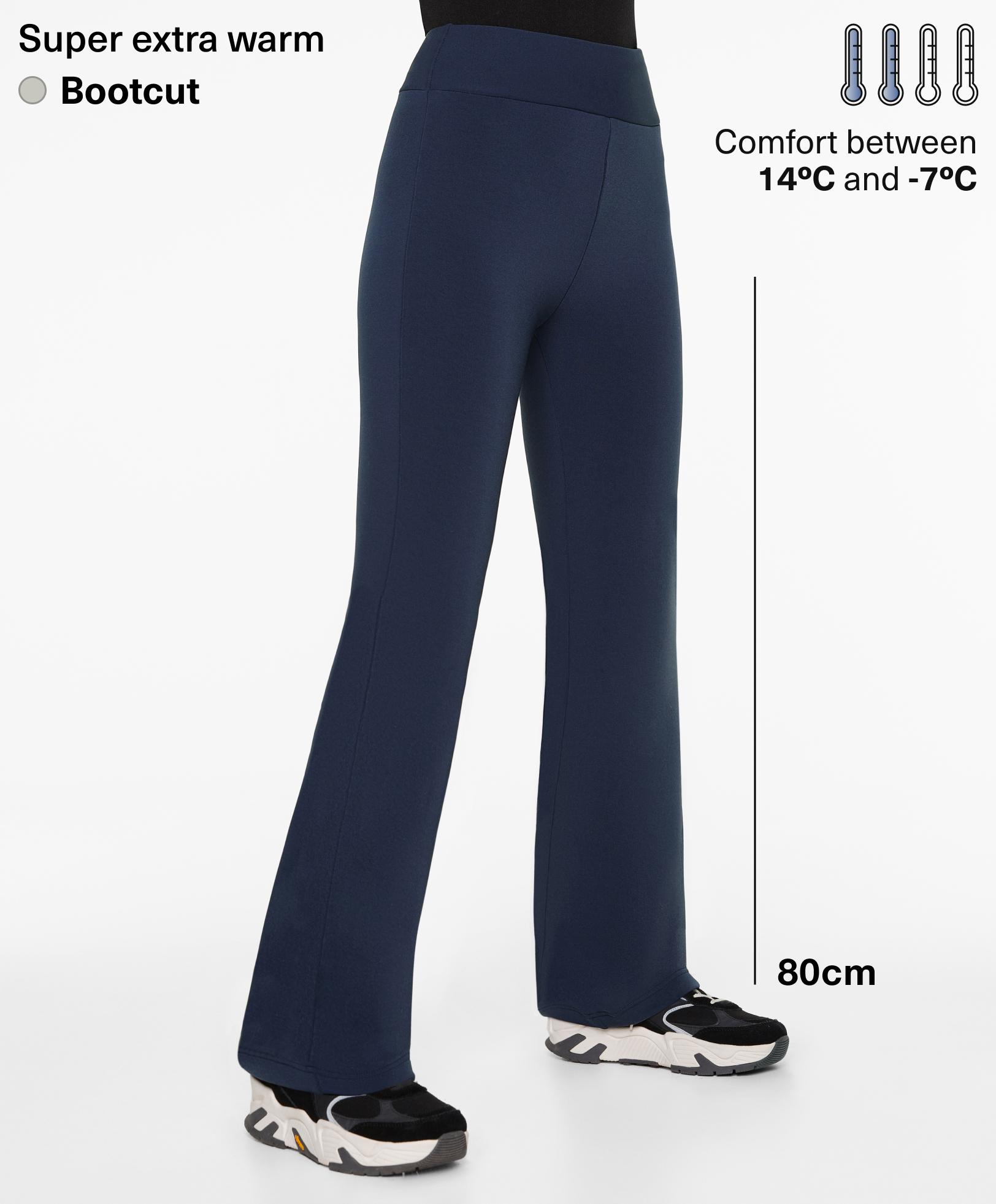 Super extra warm seamless bootcut trousers - Sale