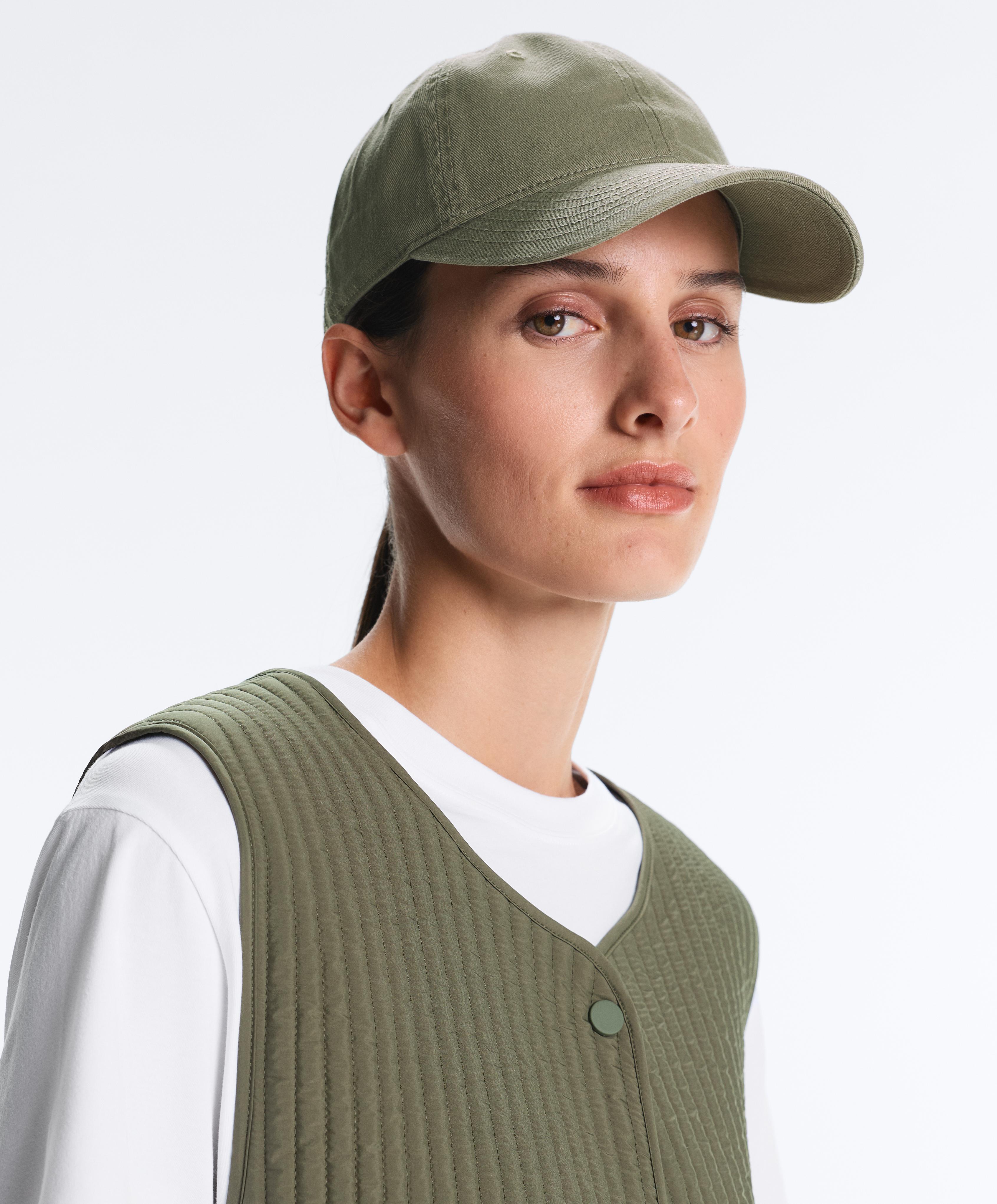 Washed-effect 100% cotton cap — KHAKI