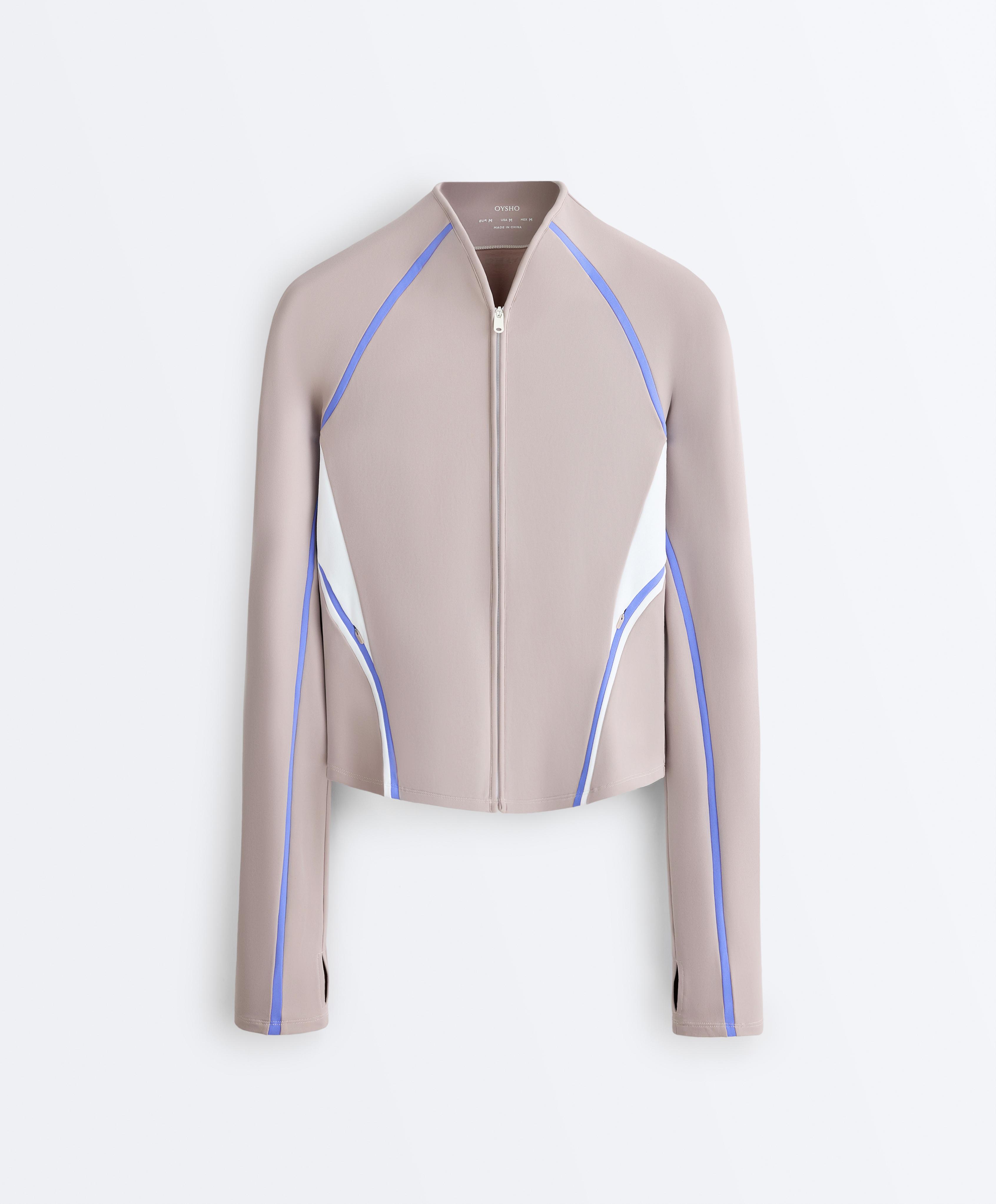 Light warm contrast technical jacket — PINK-MINK