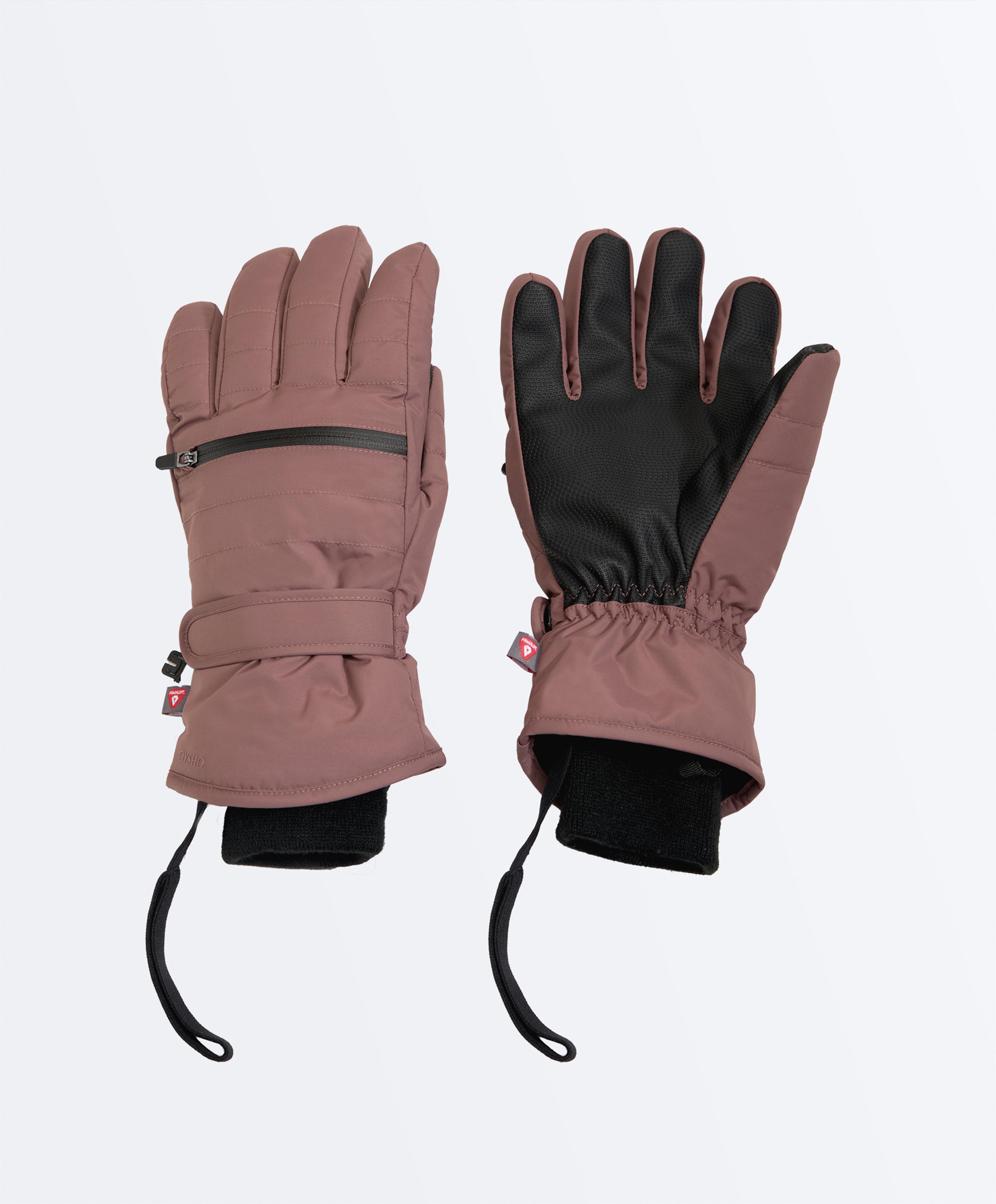 Technical SKI Primaloft® Gloves — MAUVE