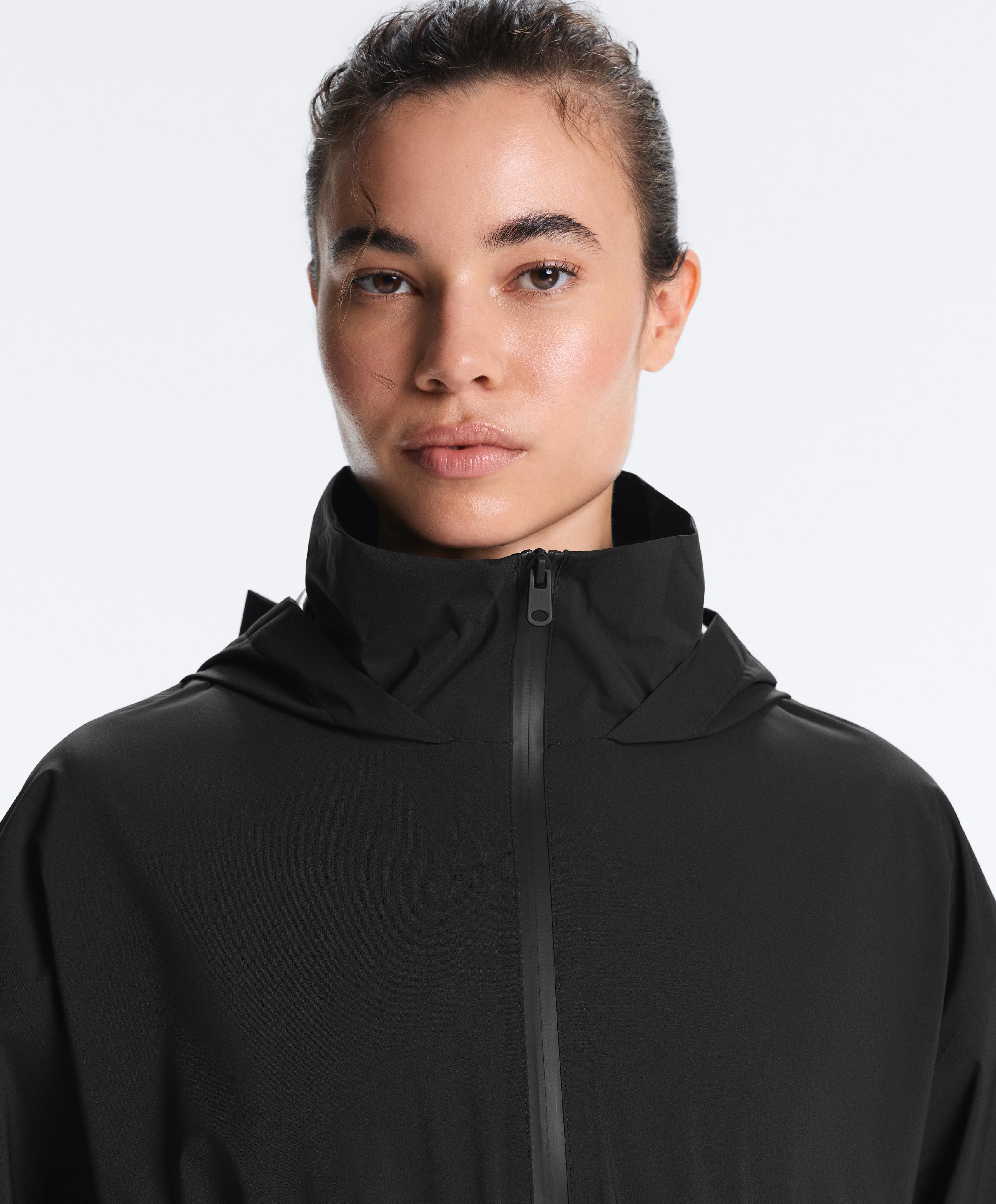 Super extra lightweight 10k packable waterproof jacket — BLACK