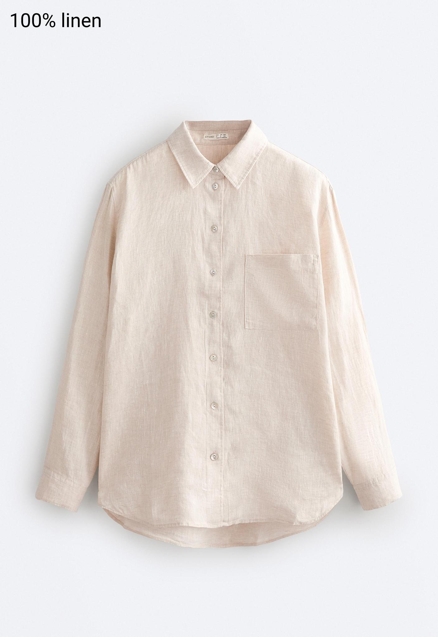 100% linen relaxed shirt - Sale 100% linen relaxed shirt - Sale