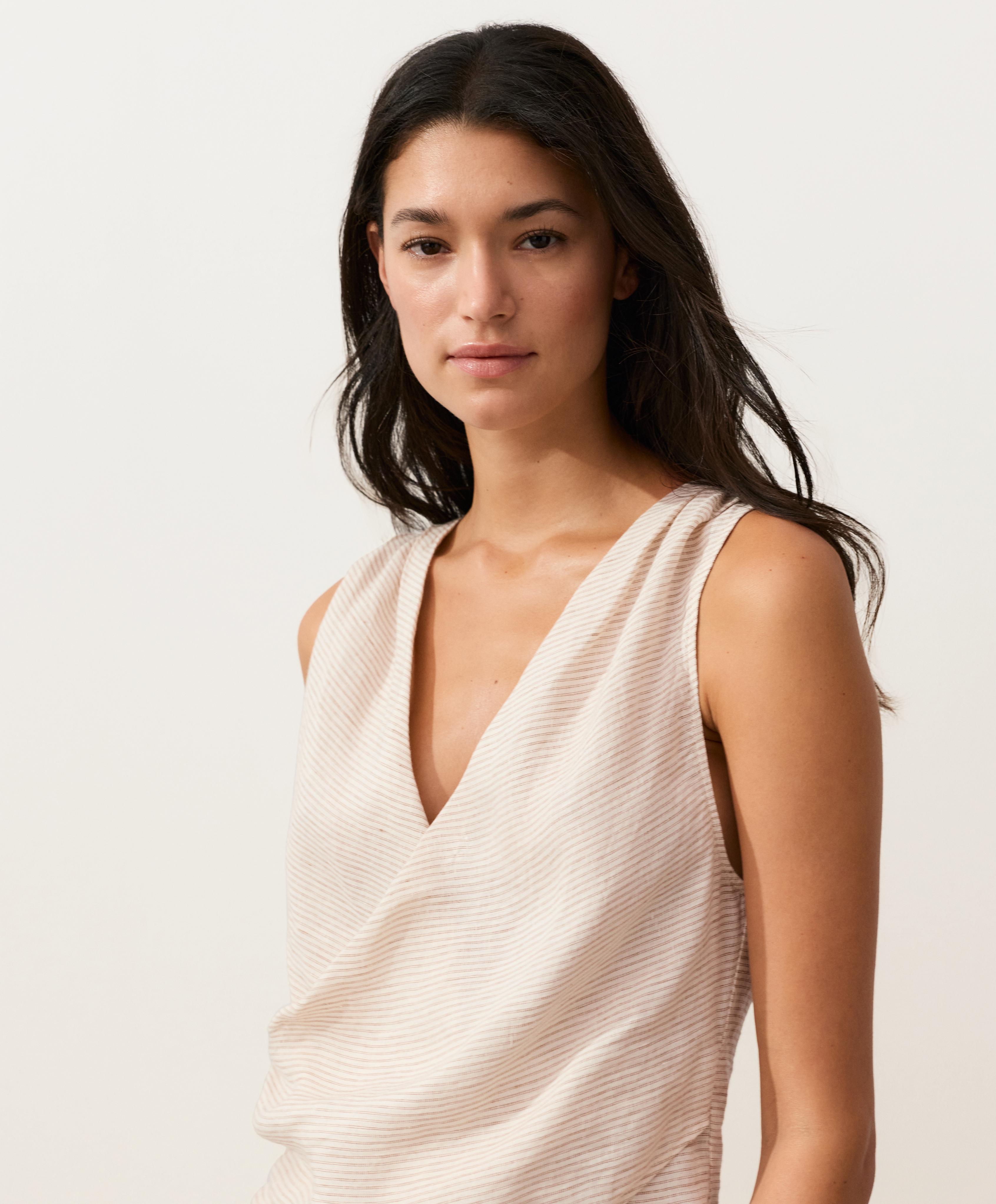 Top cruzado 100% lino Top cruzado 100% lino