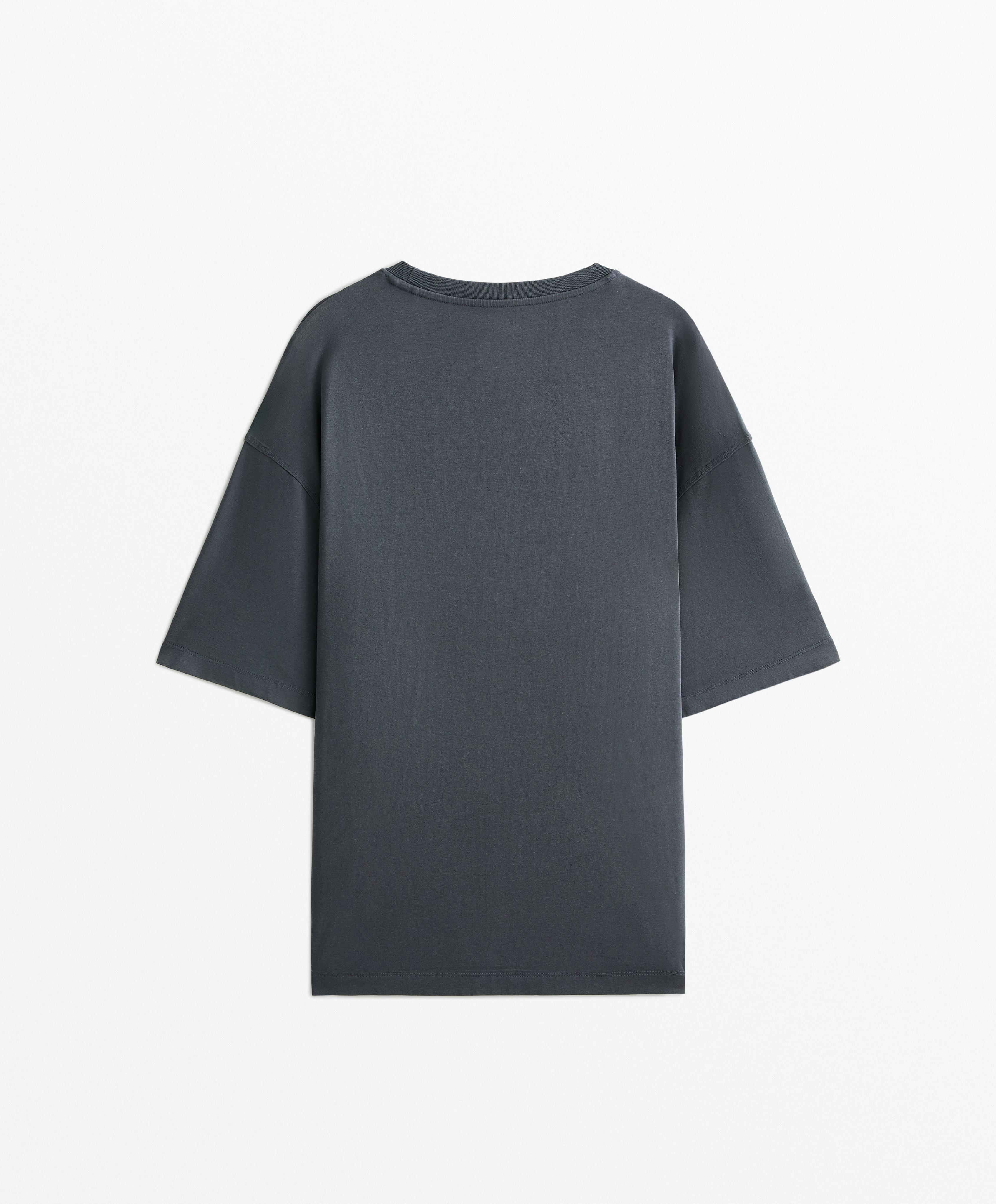 T-shirt de manga curta em mistura de algodão - Saldos T-shirt de manga curta em mistura de algodão - Saldos