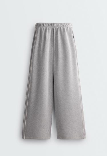 Wide-leg modal trousers with Piping — MARL 7