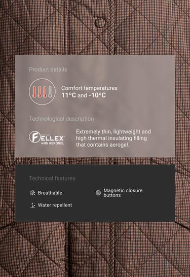 FELLEX® AEROGEL midi boxy padded jacket — MOCHA 2
