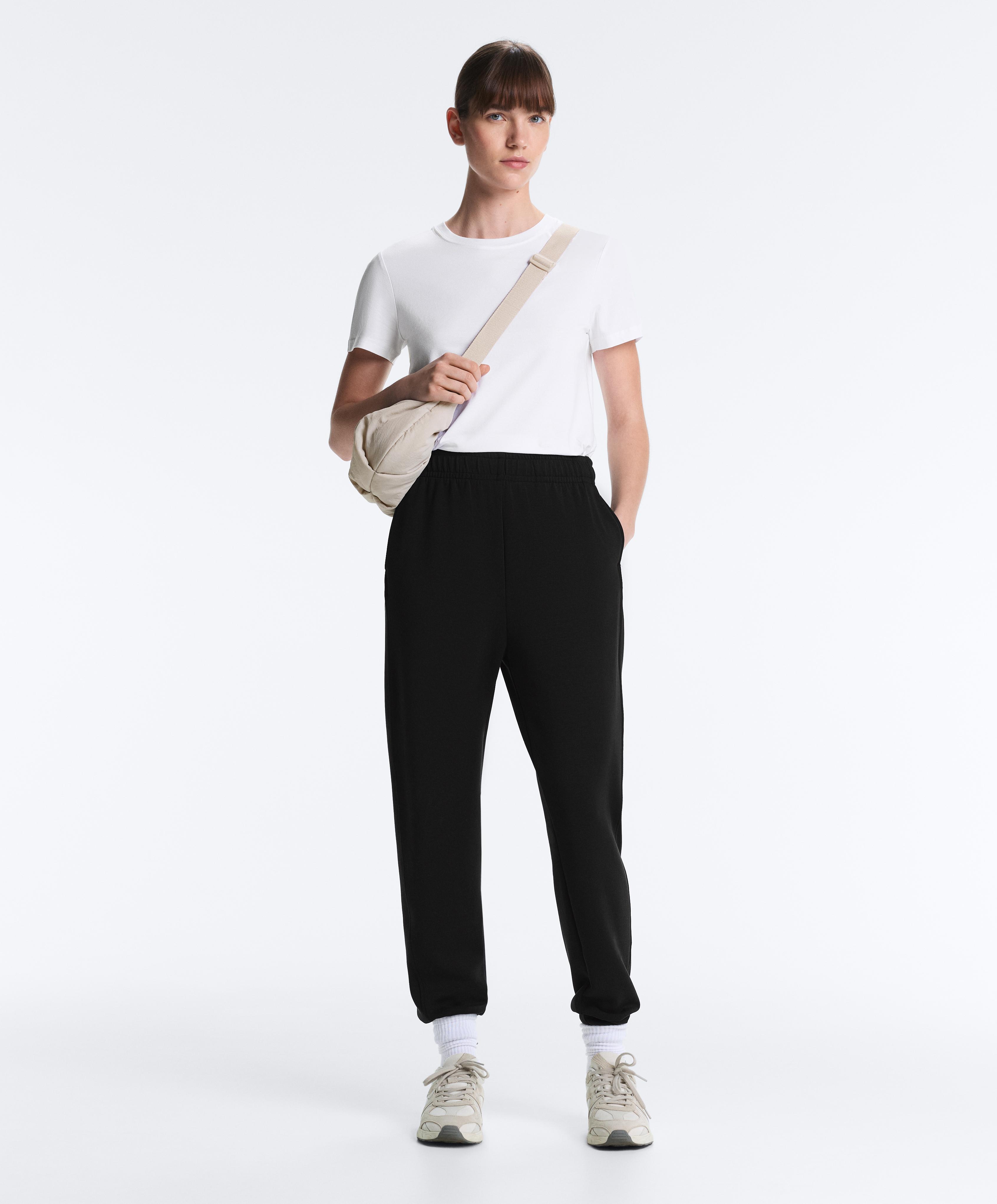 Joggers with modal — BLACK